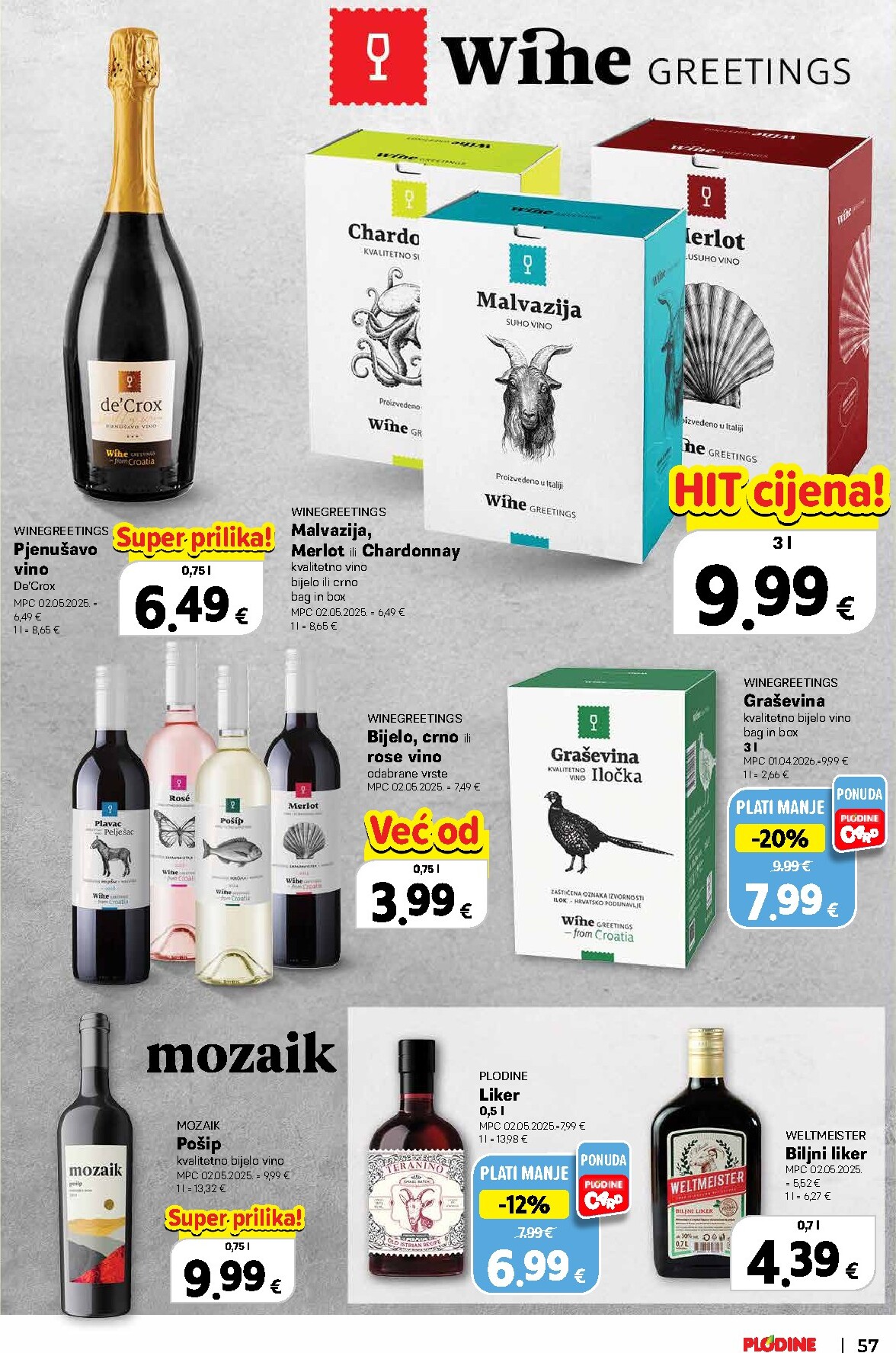 plodine - Aktualni katalog Plodine - Vrijedni kupovine od četvrtka, 22.10.2026 do srijede, 04.11.2026 - page: 57