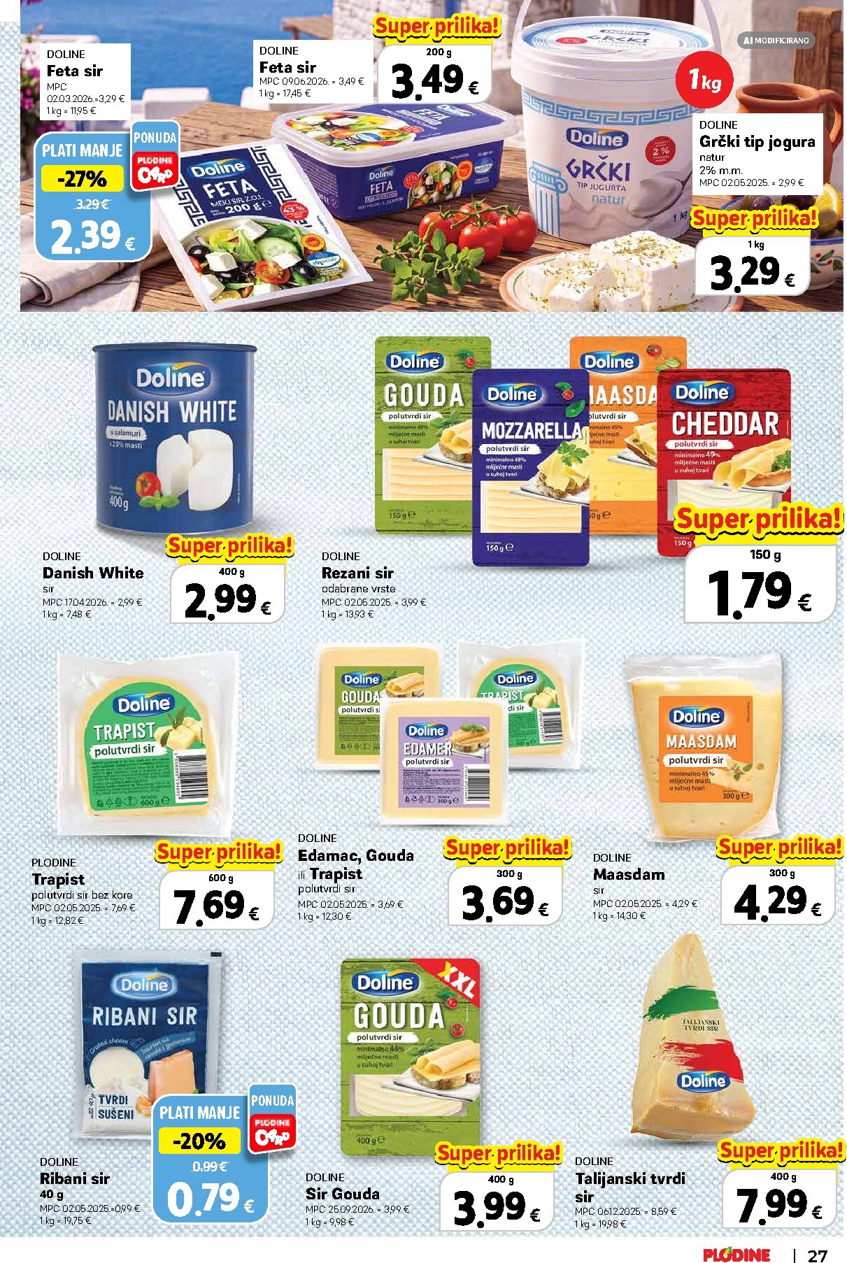 plodine - Aktualni katalog Plodine - Vrijedni kupovine od četvrtka, 22.10.2026 do srijede, 04.11.2026 - page: 27