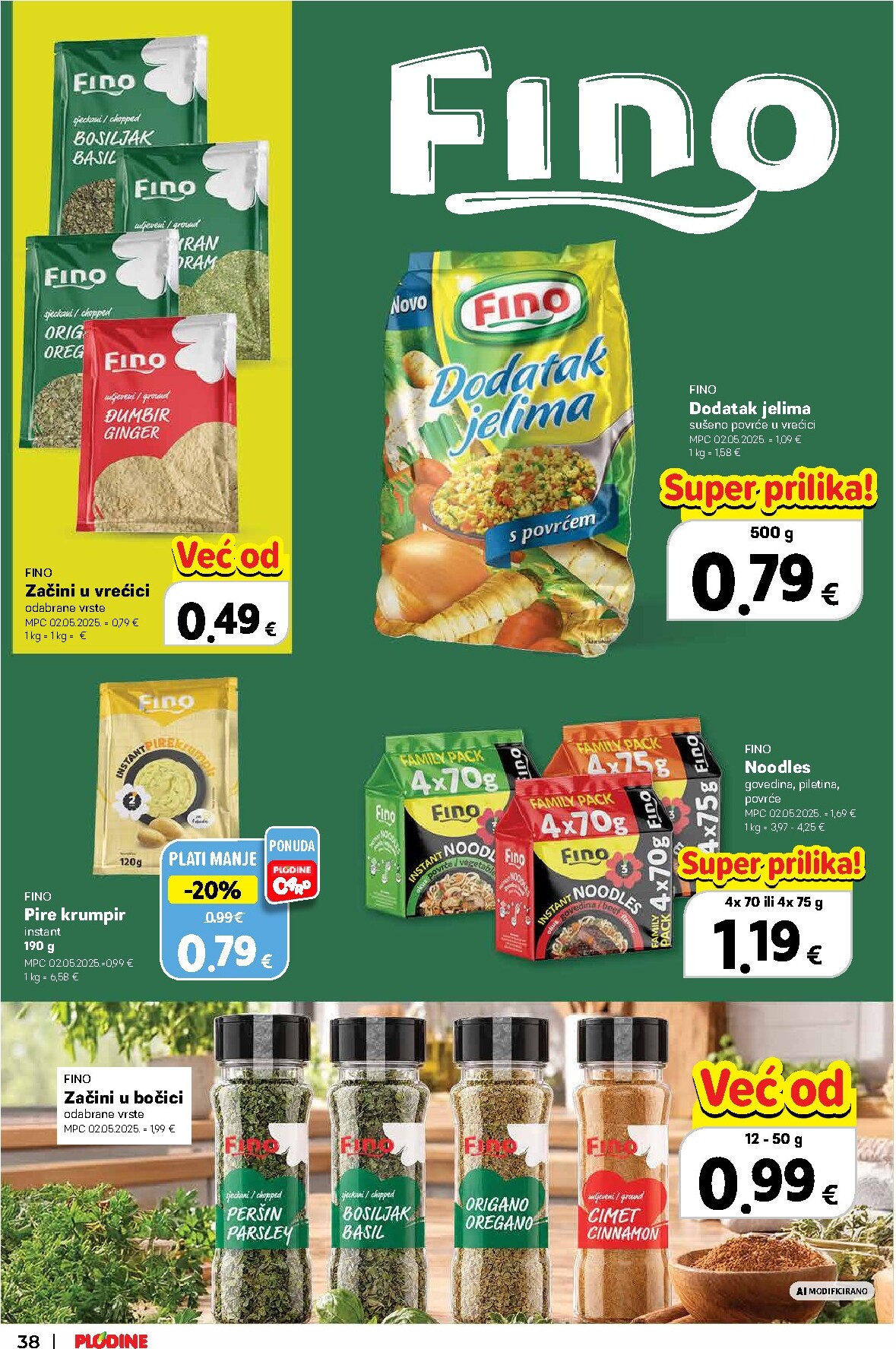 plodine - Aktualni katalog Plodine - Vrijedni kupovine od četvrtka, 22.10.2026 do srijede, 04.11.2026 - page: 38