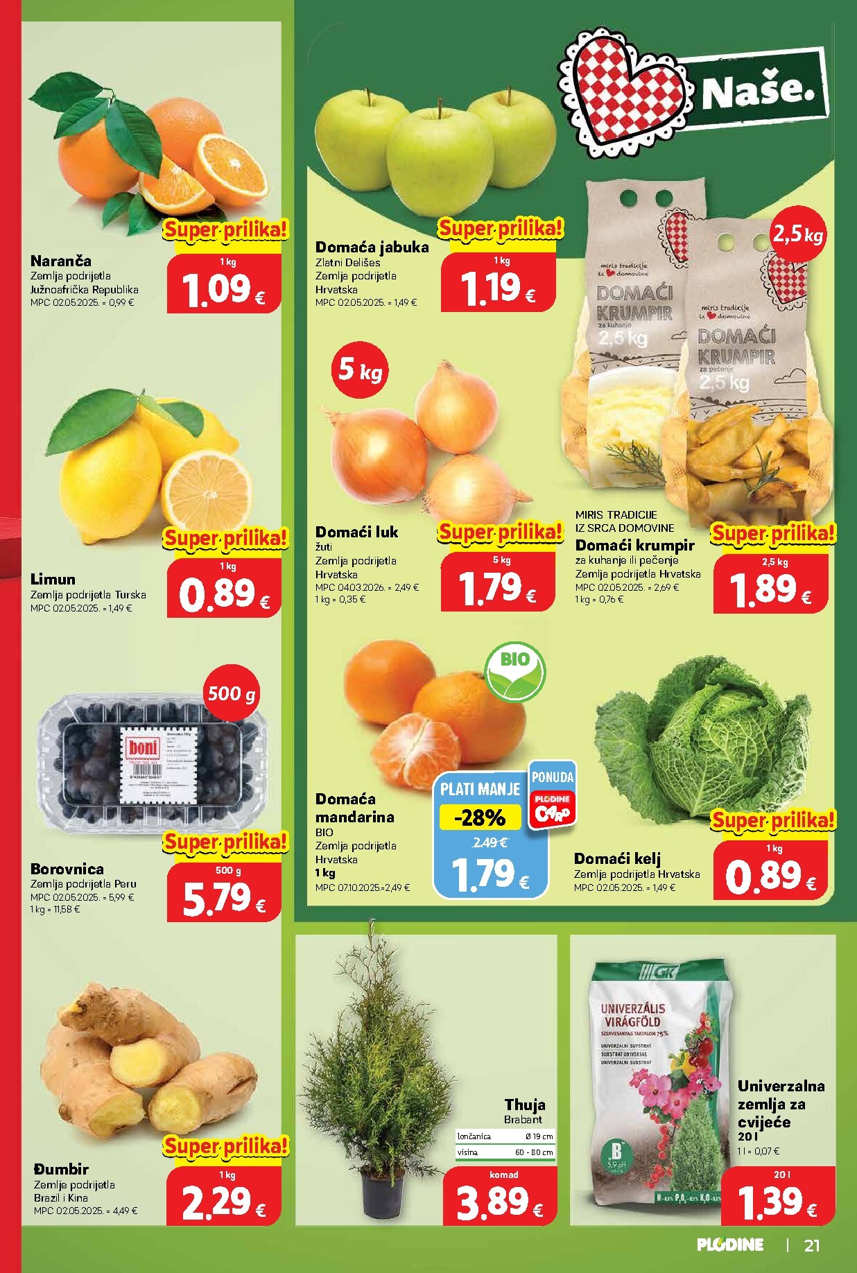 plodine - Aktualni katalog Plodine od srijede, 21.10.2026 do utorka, 27.10.2026 - page: 21