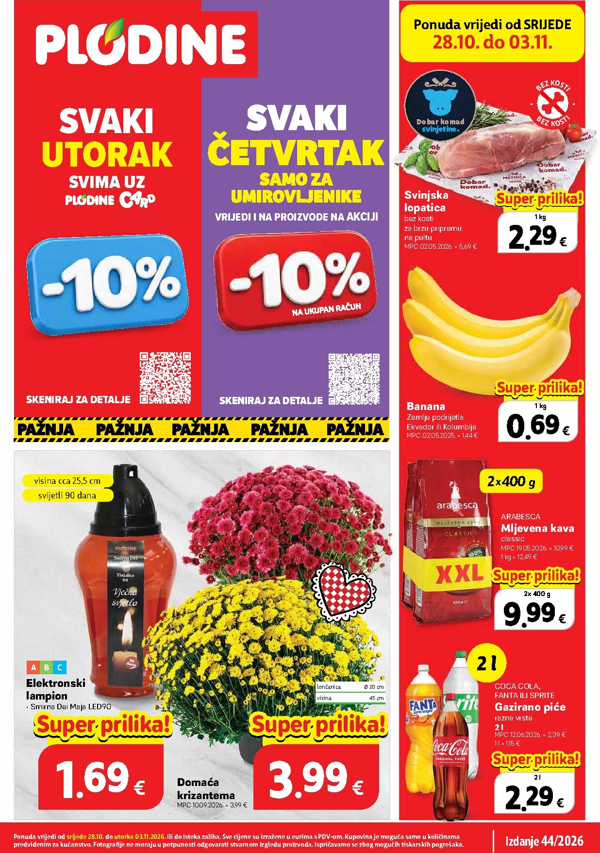 plodine - Novi Plodine katalog od srijede, 28.10.2026 do utorka, 03.11.2026 - page: 1
