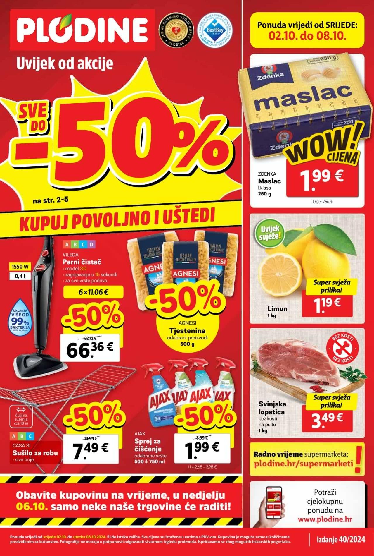 plodine - Katalog Plodine novi 02.10.2024 - 08.10.2024