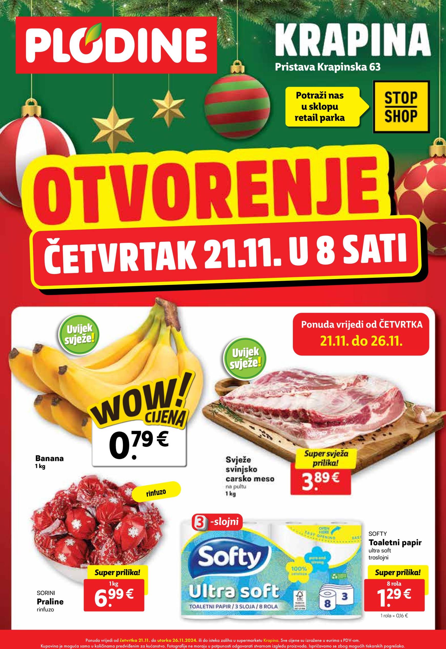 plodine - Plodine - Otvorenje Krapina katalog vrijedi od 20.11. do 26.11.