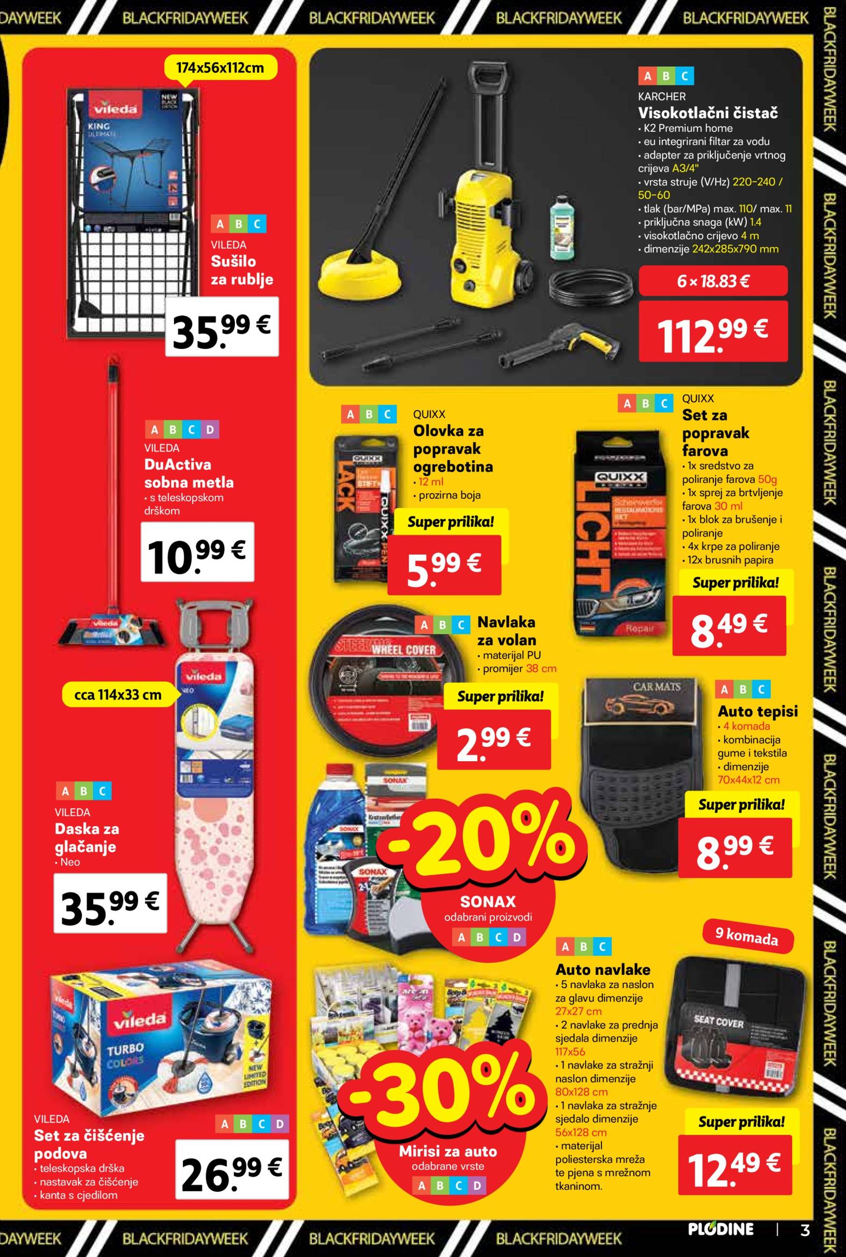 plodine - Plodine - Black Friday Week katalog vrijedi od 27.11. do 03.12. - page: 3