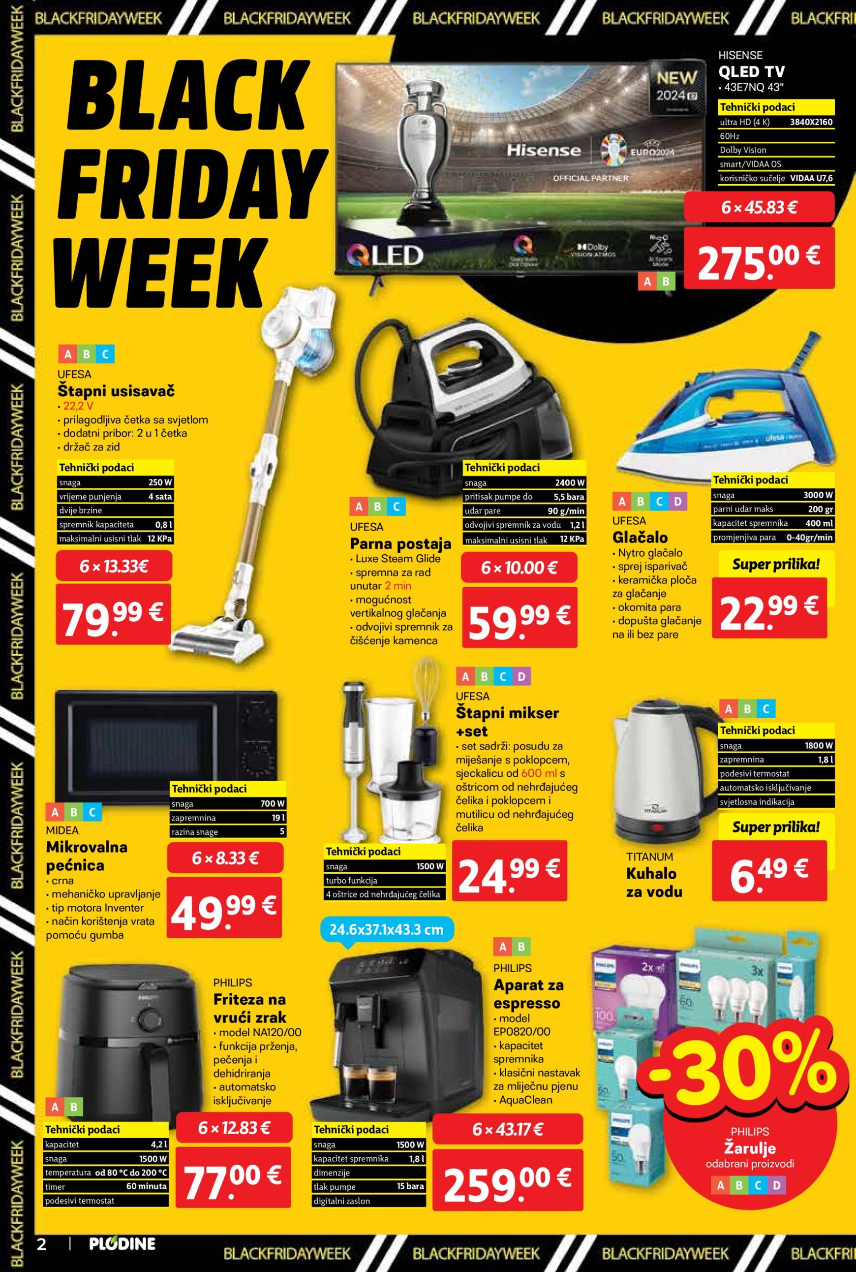 plodine - Plodine - Black Friday Week katalog vrijedi od 27.11. do 03.12. - page: 2