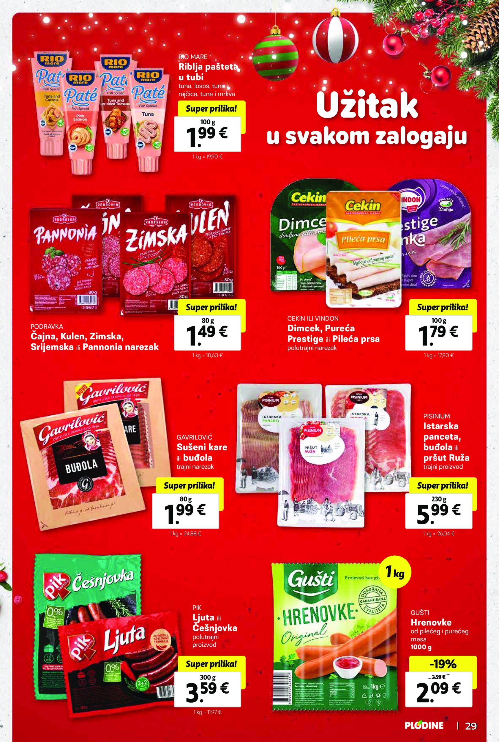 plodine - Plodine katalog vrijedi od 18.12. do 24.12. - page: 29