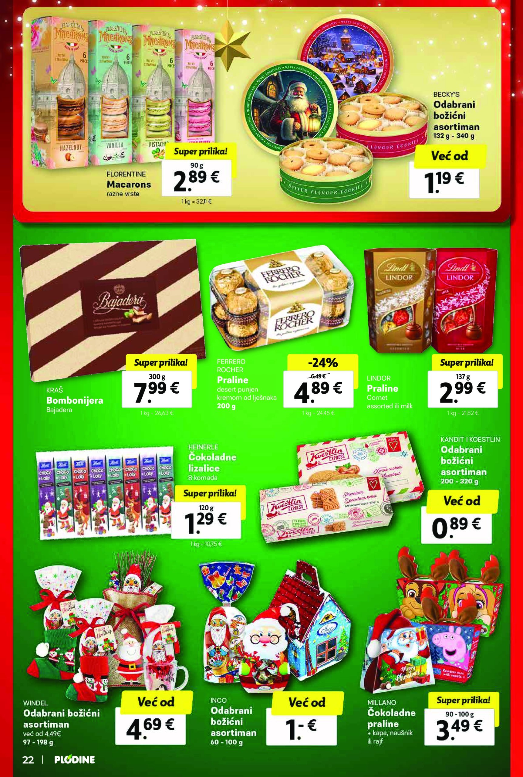 plodine - Plodine katalog vrijedi od 18.12. do 24.12. - page: 22