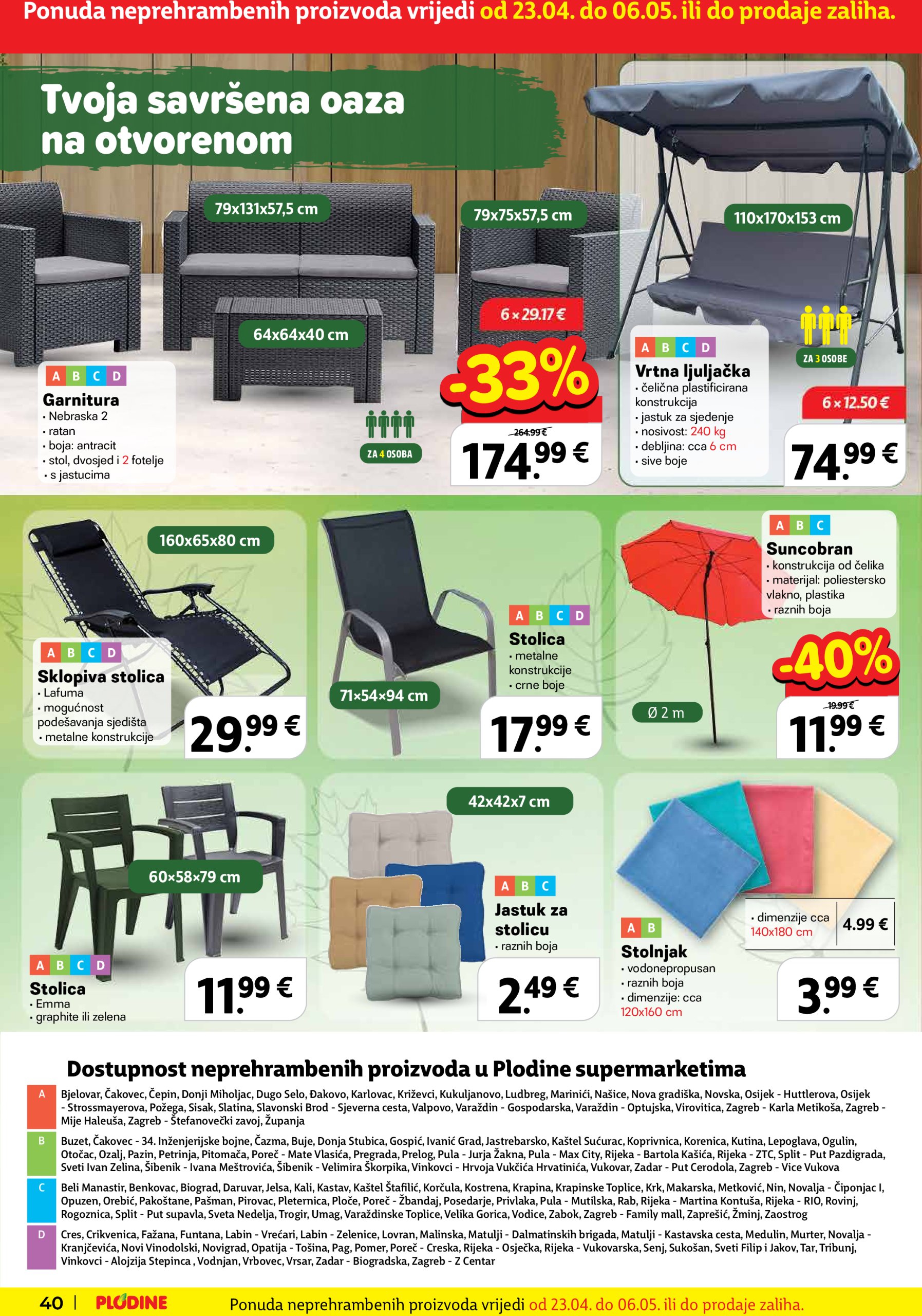plodine - Plodine katalog vrijedi od 23.04. do 29.04. - page: 40 plodine - Plodine katalog vrijedi od 23.04. do 29.04. - page: 40