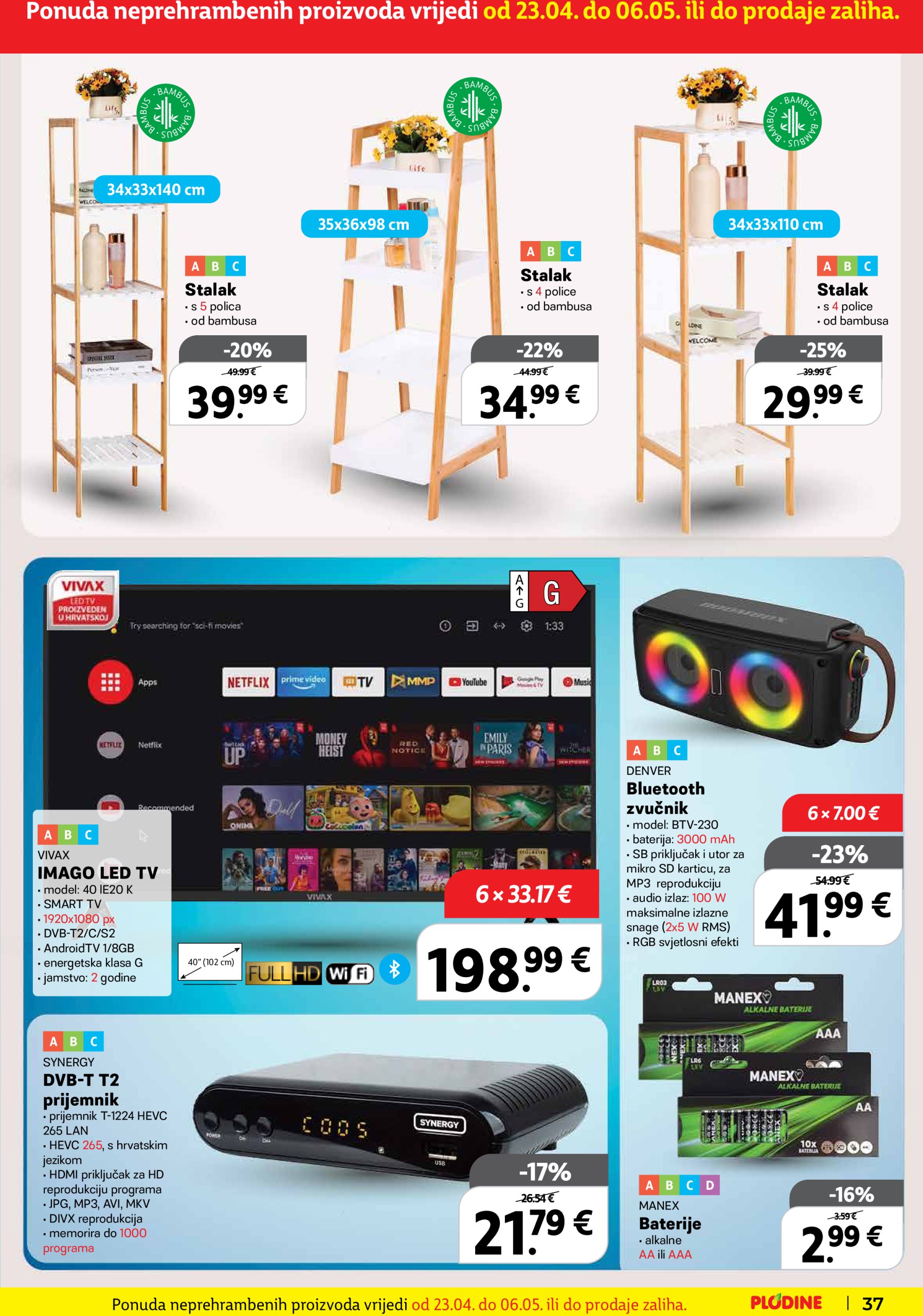 plodine - Plodine katalog vrijedi od 23.04. do 29.04. - page: 37 plodine - Plodine katalog vrijedi od 23.04. do 29.04. - page: 37