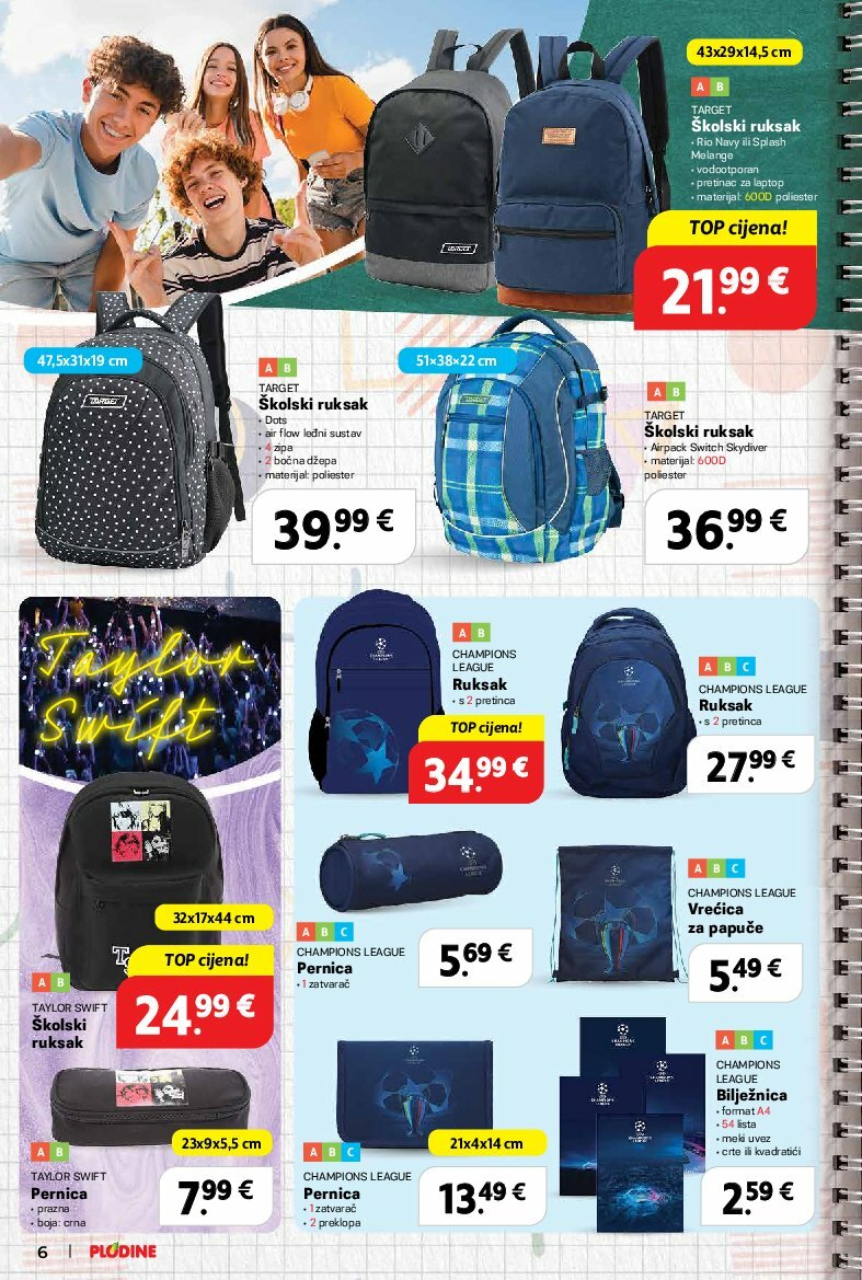 plodine - Prelistajte katalog Plodine - Too School for Cool, vrijedi od 13.08. do 23.09. - page: 6