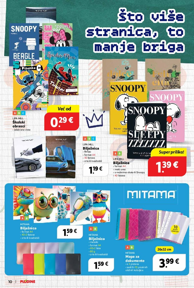 plodine - Prelistajte katalog Plodine - Too School for Cool, vrijedi od 13.08. do 23.09. - page: 10