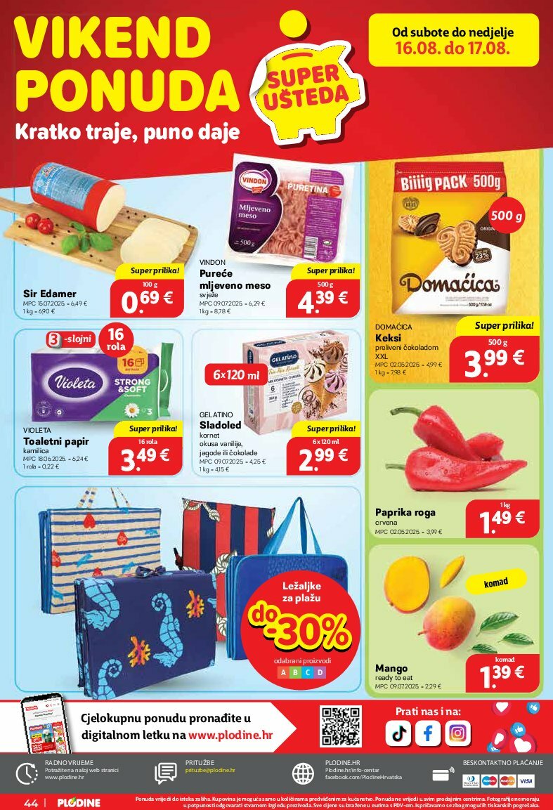 plodine - Prelistajte katalog Plodine, vrijedi od 13.08. do 19.08. - page: 44