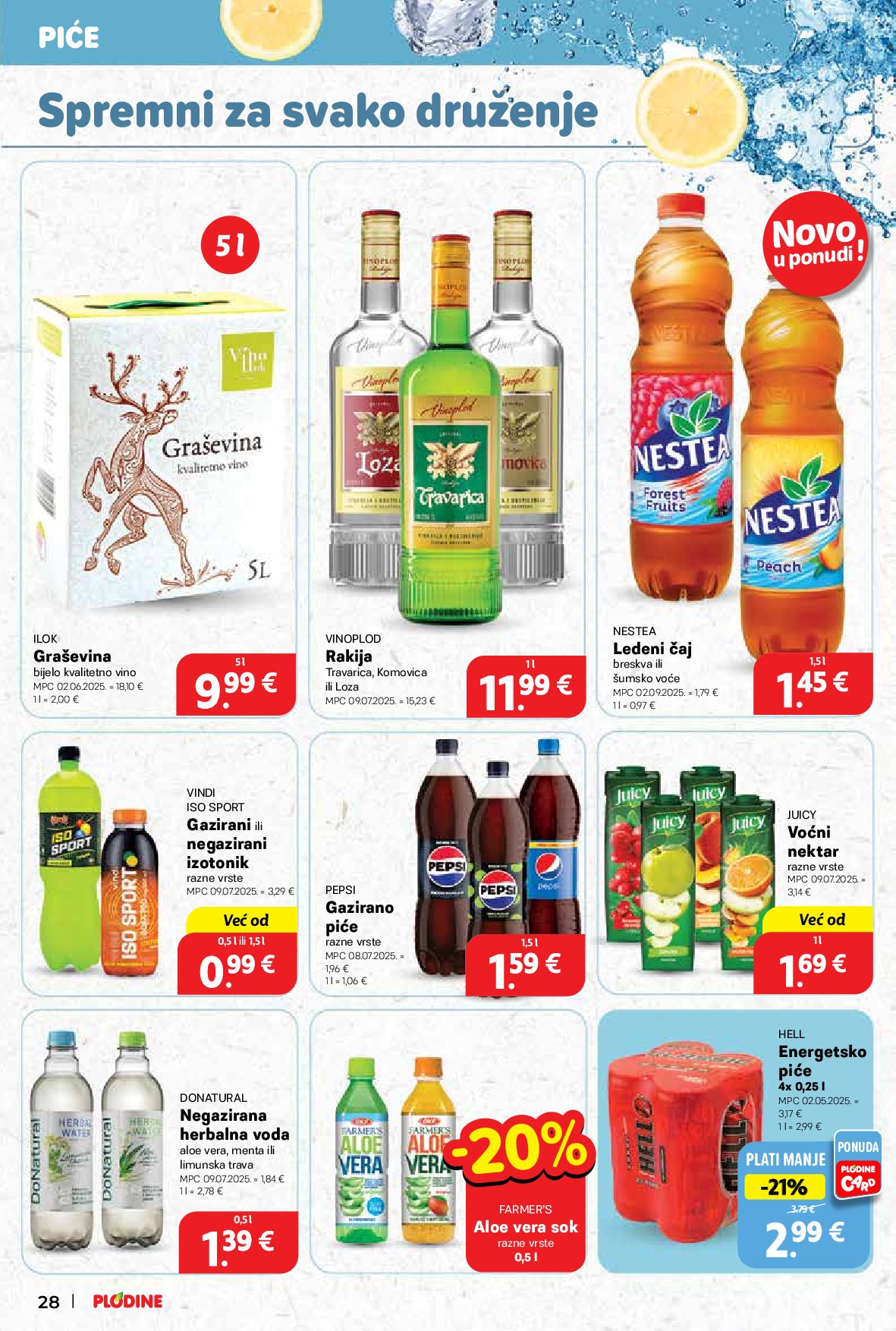 plodine - Prelistajte katalog Plodine, vrijedi od 10.09. do 16.09. - page: 28