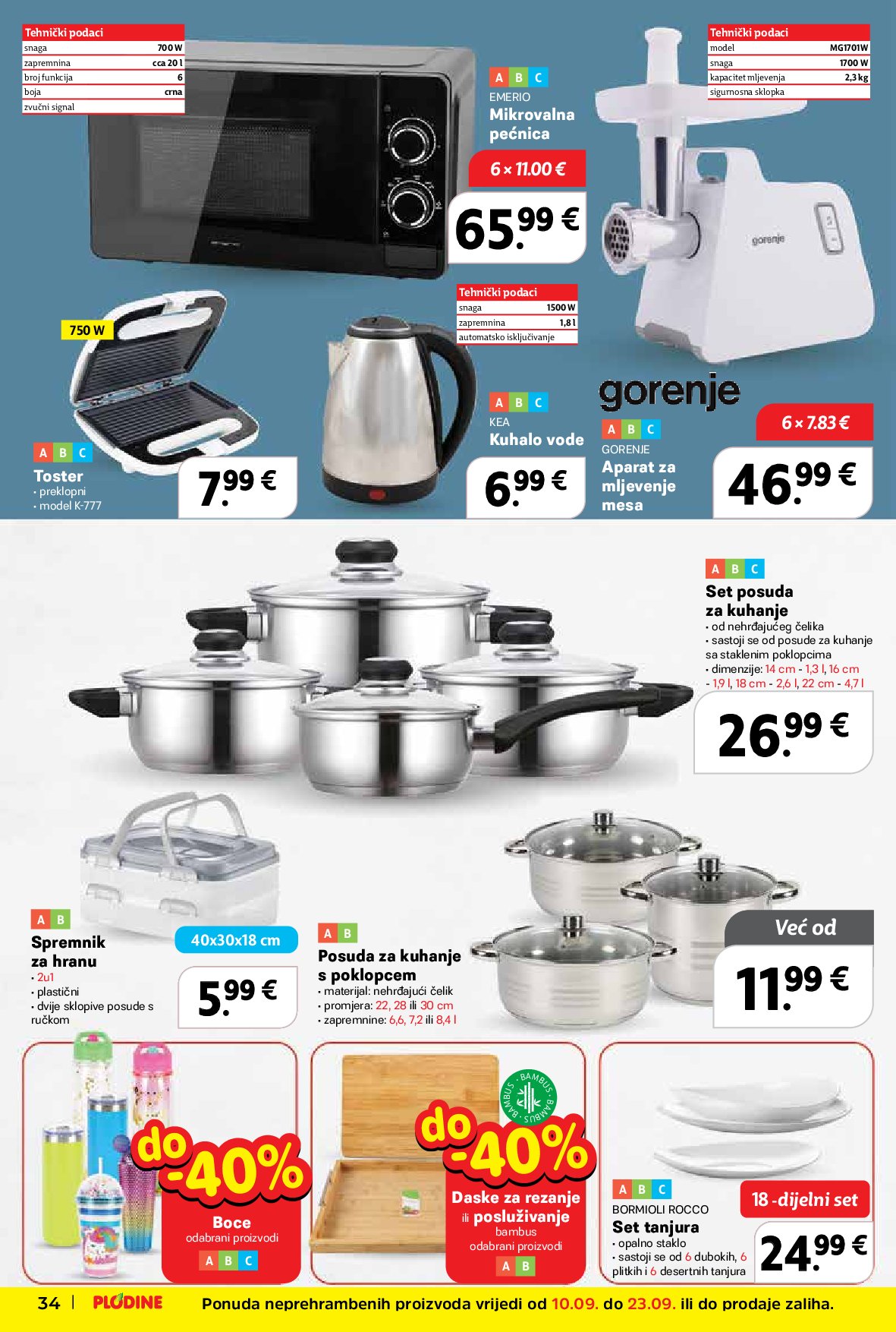 plodine - Prelistajte katalog Plodine, vrijedi od 10.09. do 16.09. - page: 34