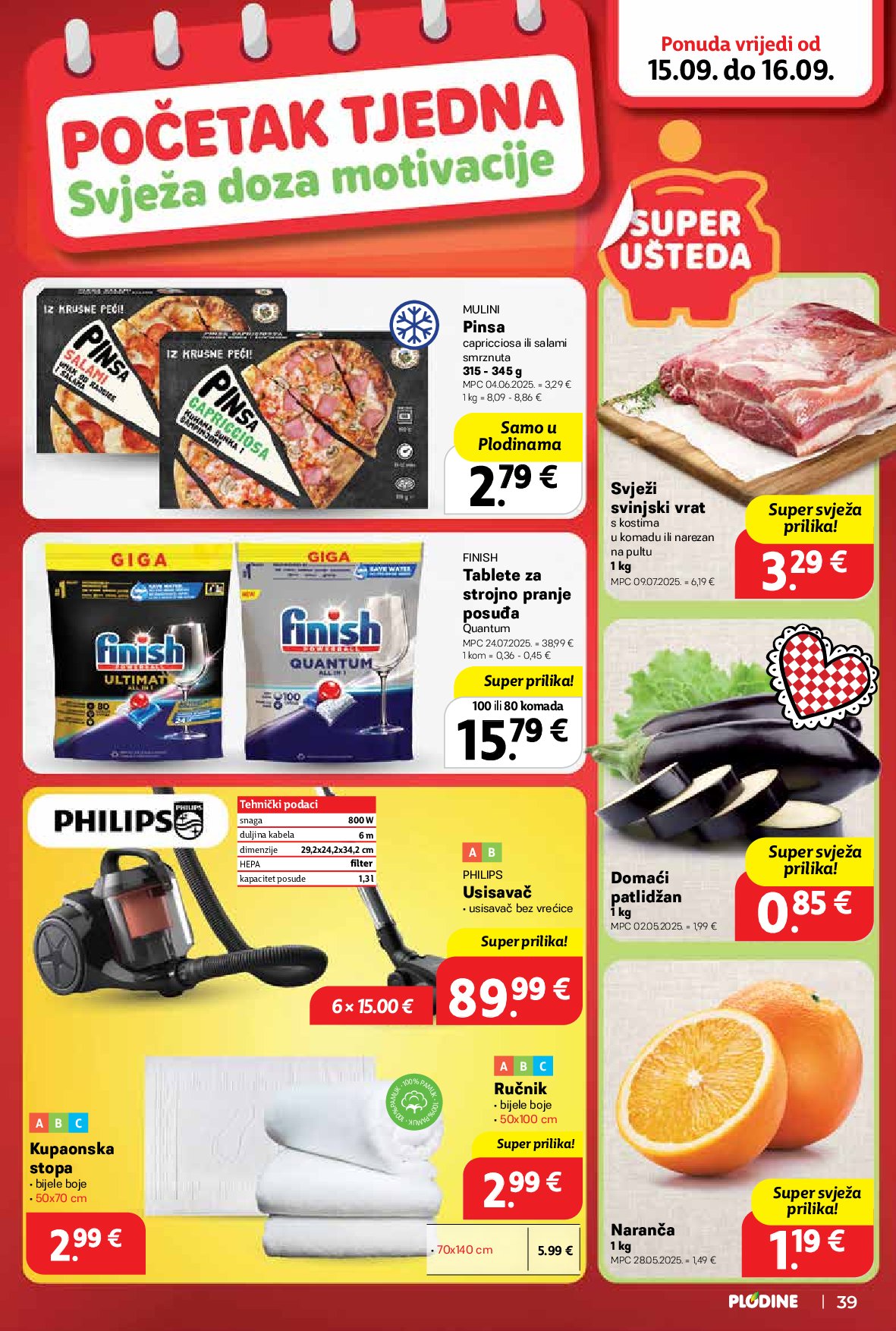 plodine - Prelistajte katalog Plodine, vrijedi od 10.09. do 16.09. - page: 39