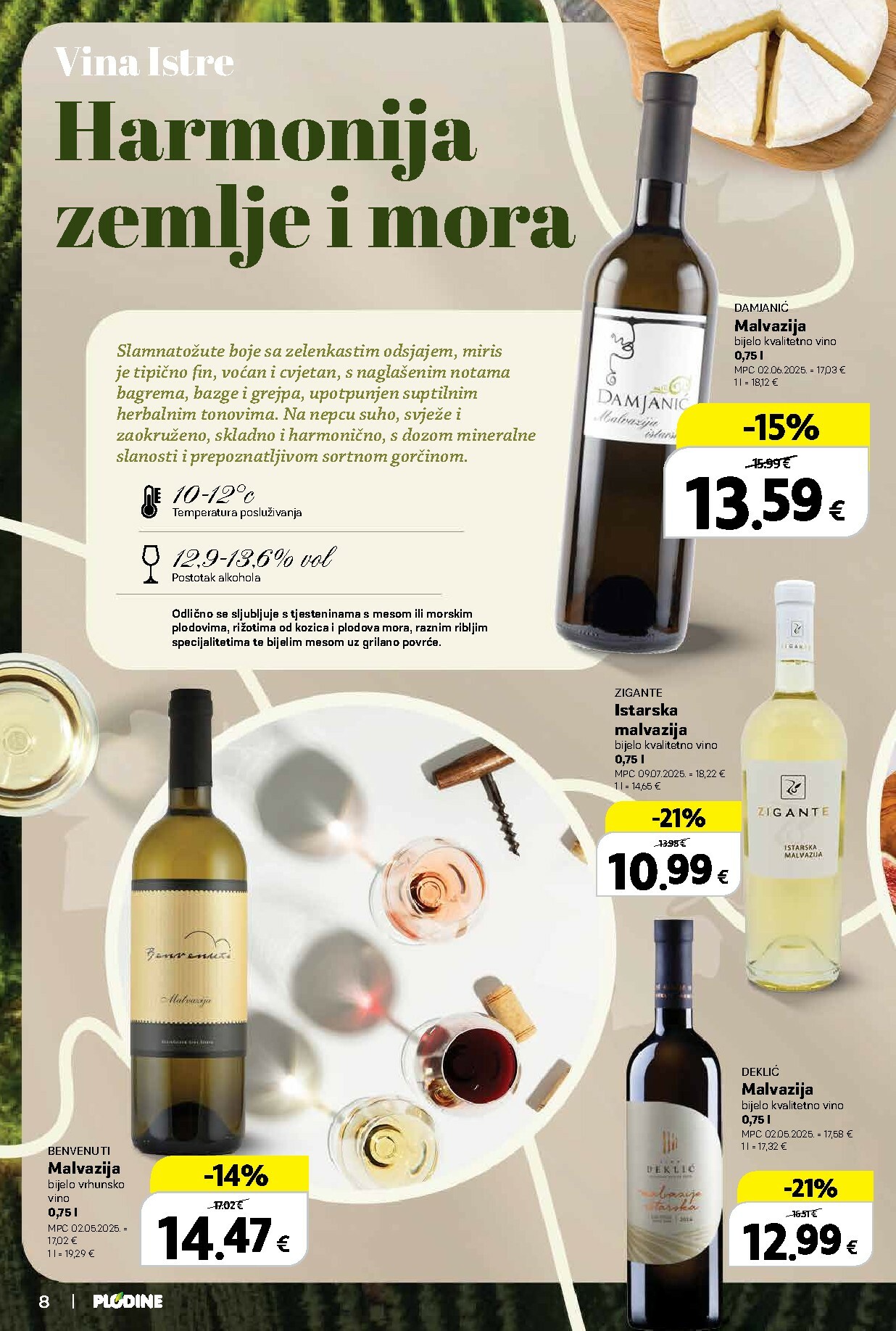 plodine - Prelistajte katalog Plodine - Vinski putopisi iz Hrvatske i svijeta, vrijedi od 01.10. do 14.10. - page: 8