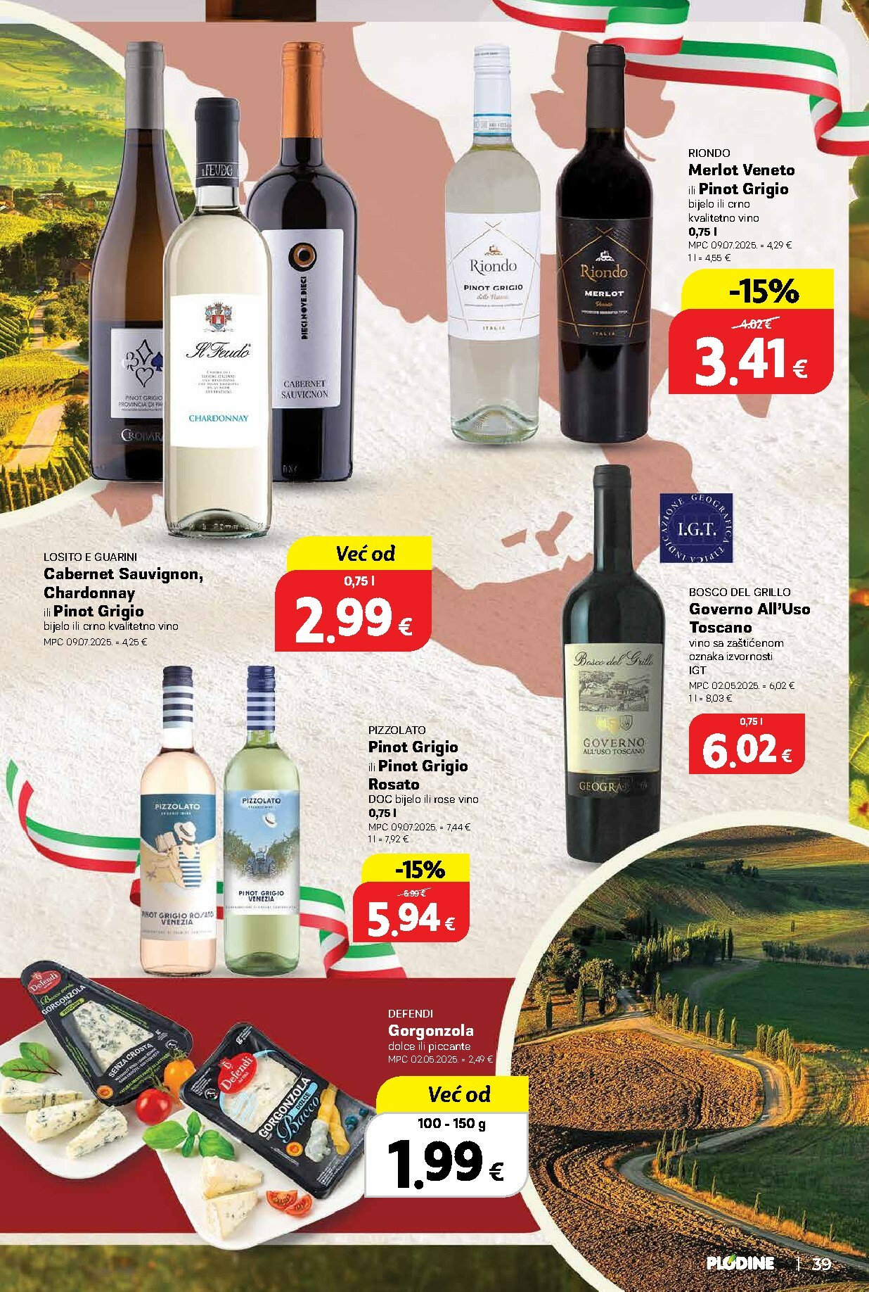 plodine - Prelistajte katalog Plodine - Vinski putopisi iz Hrvatske i svijeta, vrijedi od 01.10. do 14.10. - page: 39