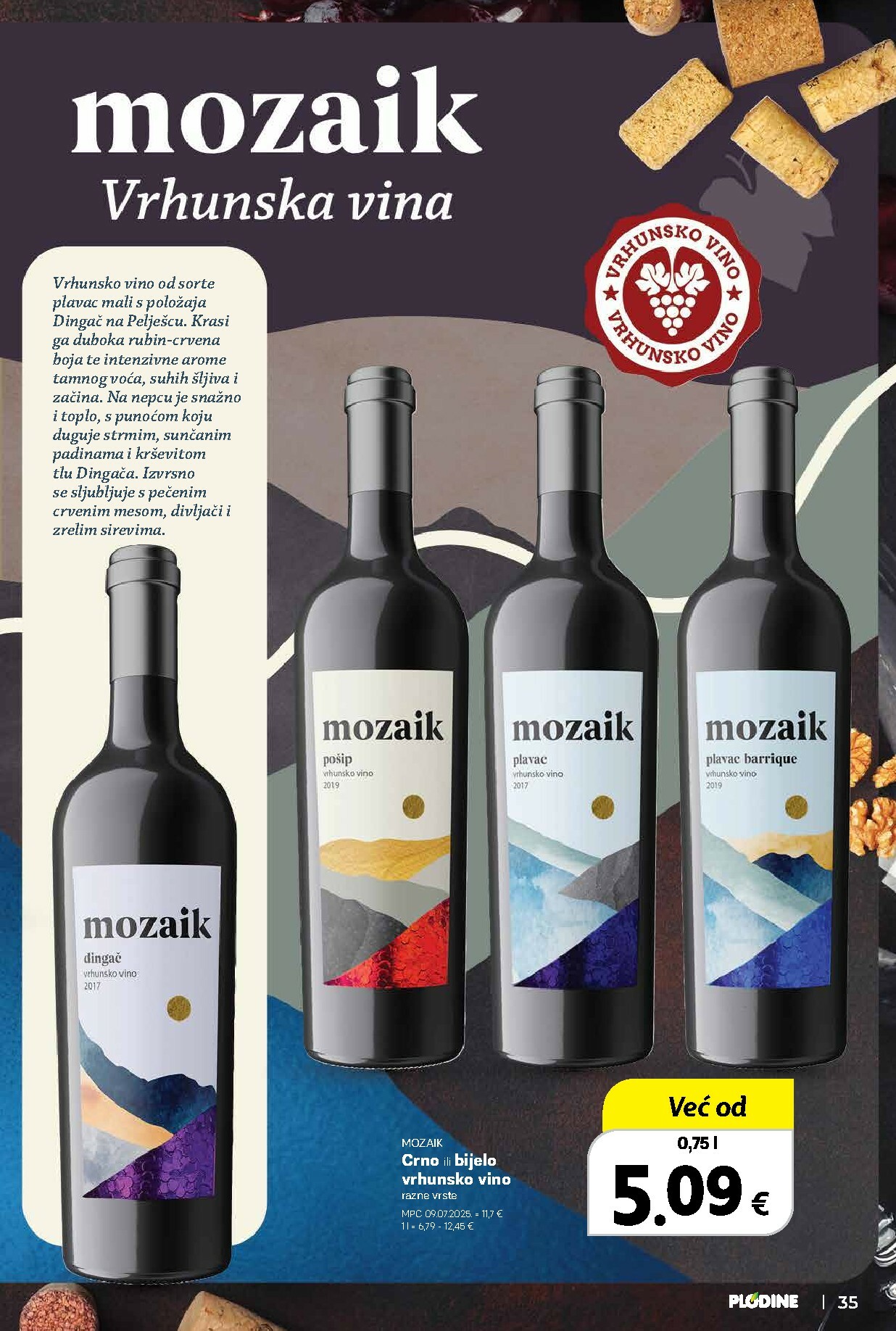 plodine - Prelistajte katalog Plodine - Vinski putopisi iz Hrvatske i svijeta, vrijedi od 01.10. do 14.10. - page: 35