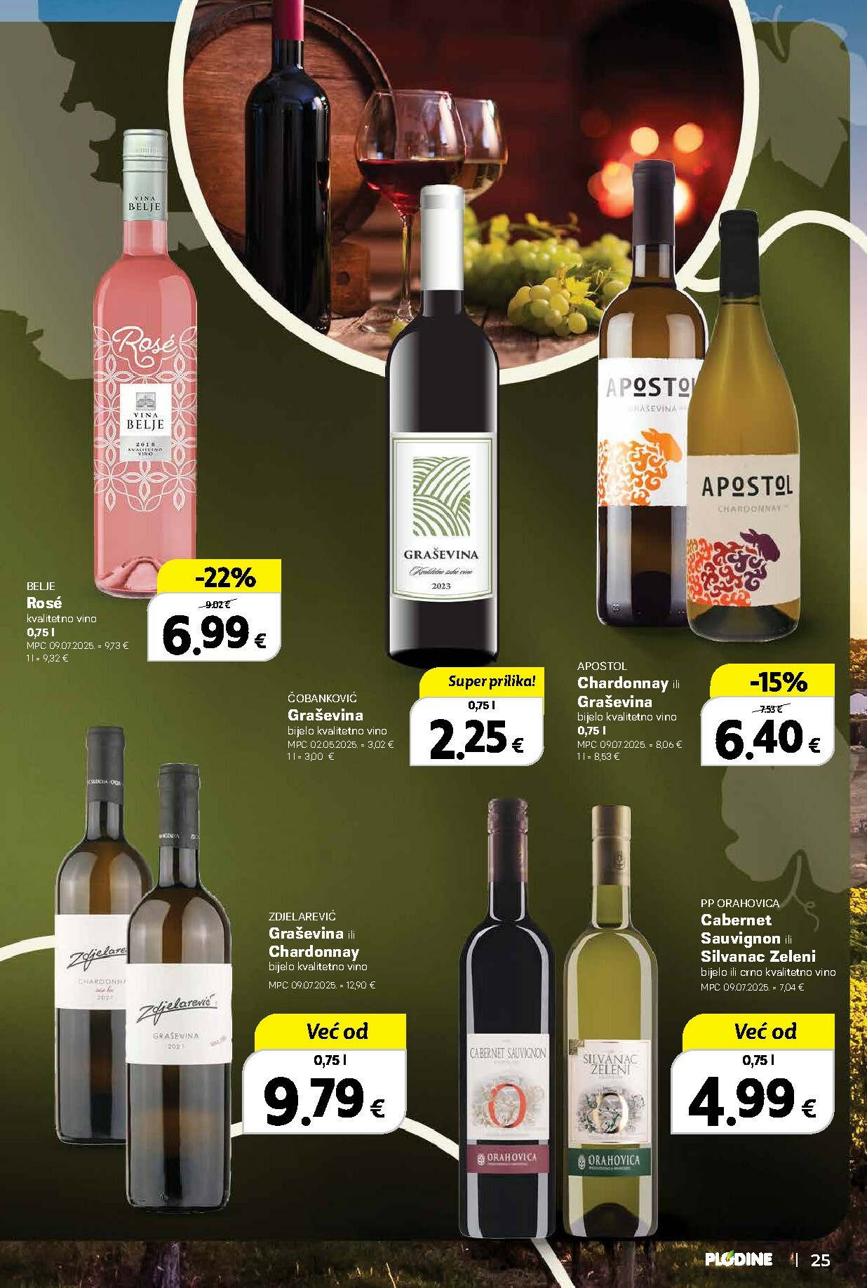 plodine - Prelistajte katalog Plodine - Vinski putopisi iz Hrvatske i svijeta, vrijedi od 01.10. do 14.10. - page: 25