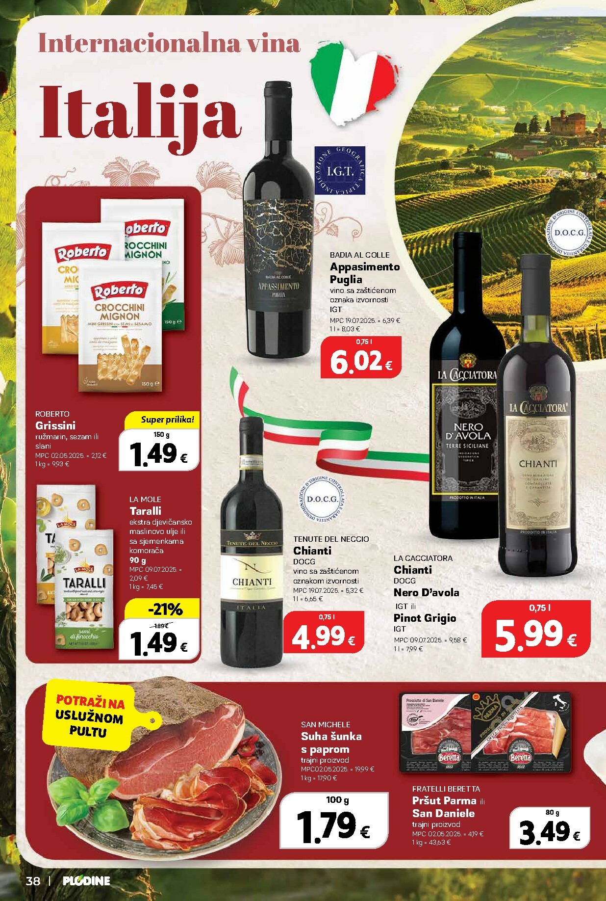 plodine - Prelistajte katalog Plodine - Vinski putopisi iz Hrvatske i svijeta, vrijedi od 01.10. do 14.10. - page: 38
