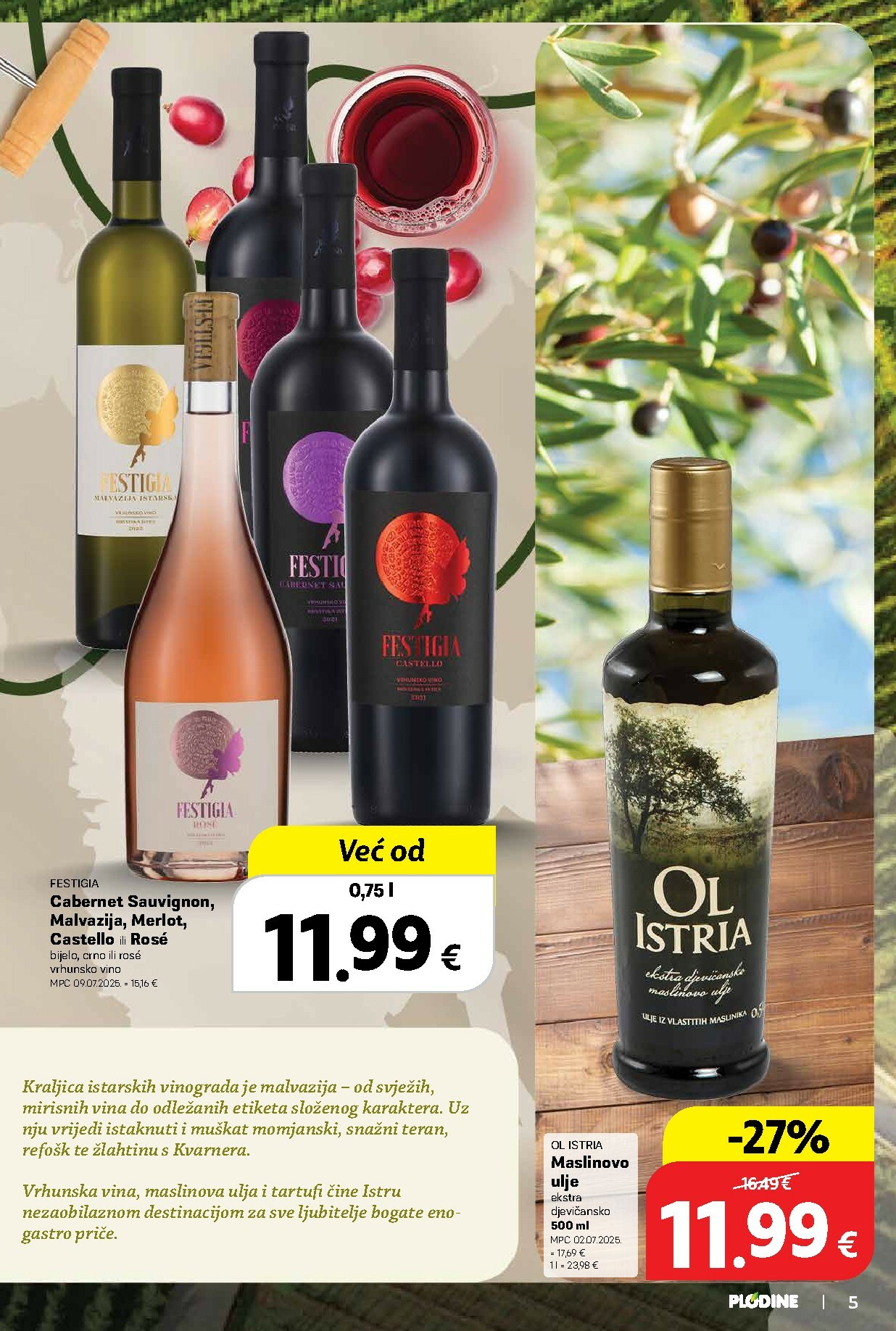 plodine - Prelistajte katalog Plodine - Vinski putopisi iz Hrvatske i svijeta, vrijedi od 01.10. do 14.10. - page: 5