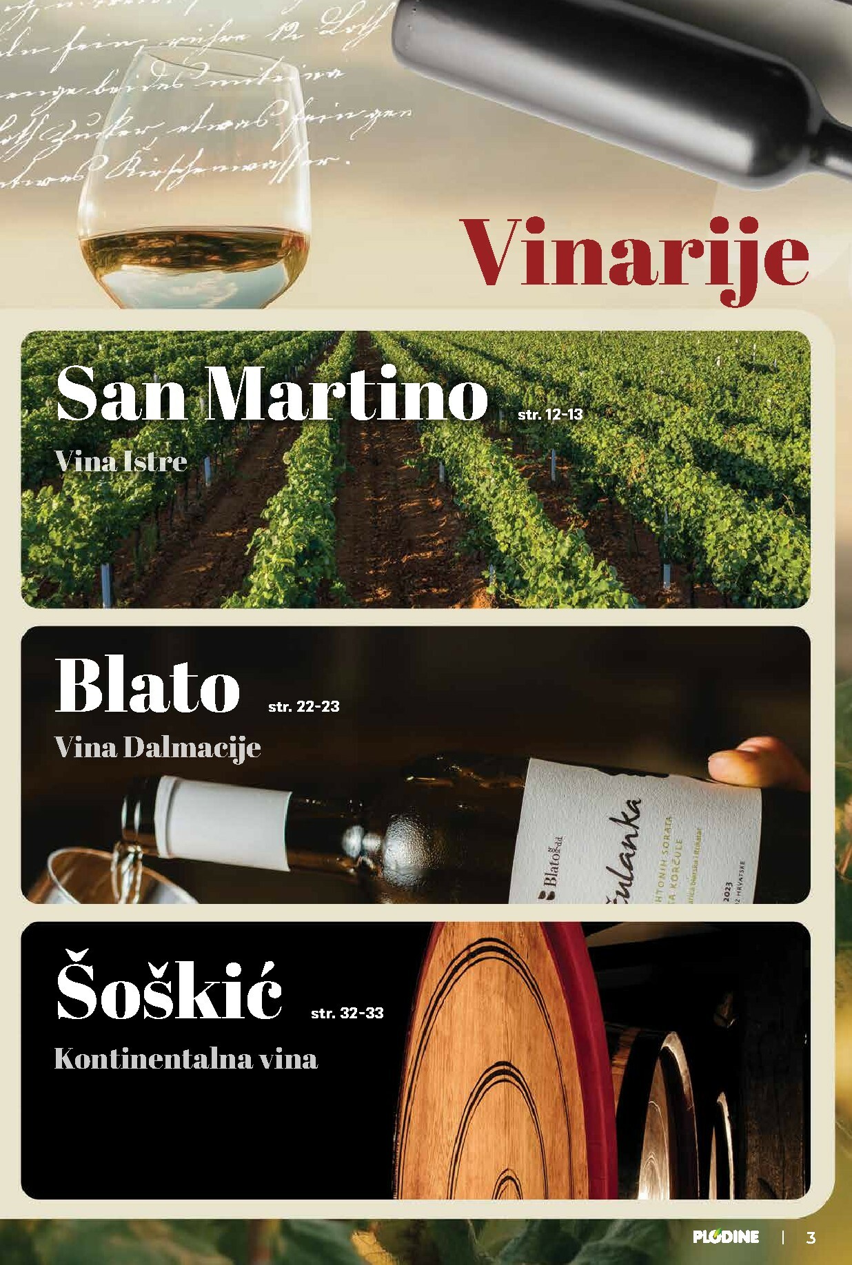 plodine - Prelistajte katalog Plodine - Vinski putopisi iz Hrvatske i svijeta, vrijedi od 01.10. do 14.10. - page: 3