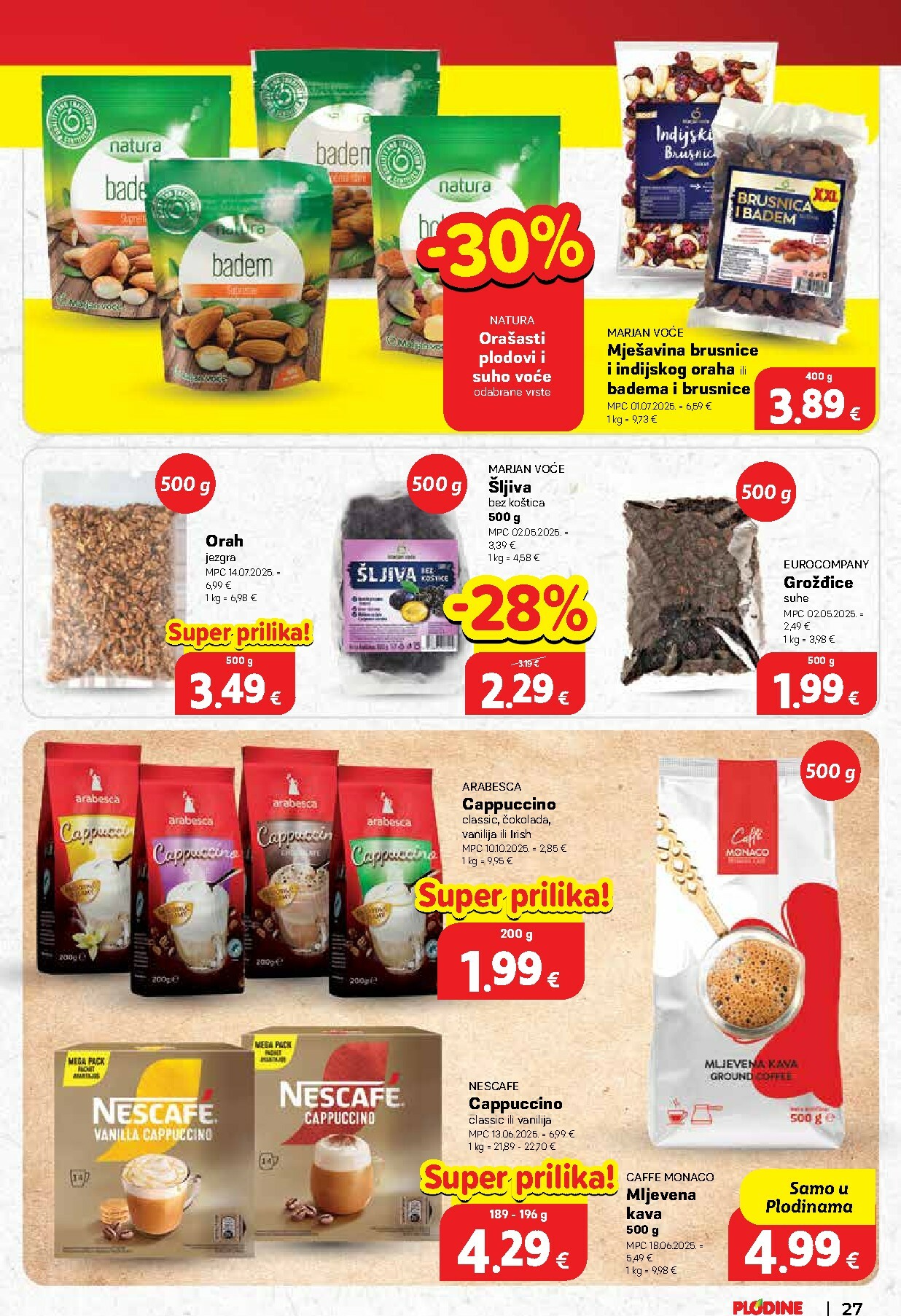 plodine - Prelistajte katalog Plodine, vrijedi od 22.10. do 28.10. - page: 27 plodine - Prelistajte katalog Plodine, vrijedi od 22.10. do 28.10. - page: 27