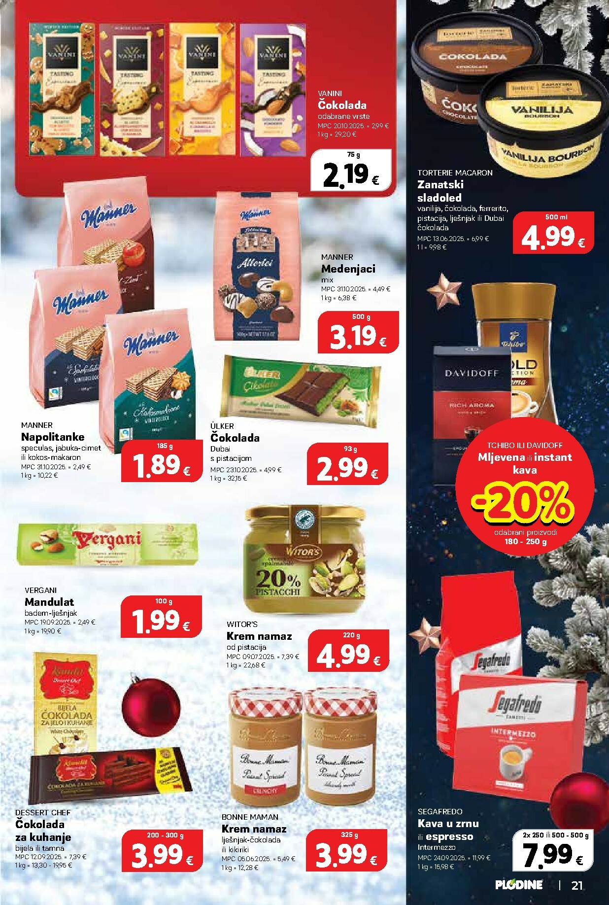 plodine - Prelistajte katalog Plodine - Blagdanske delicije, vrijedi od 26.11. do 31.12. - page: 21