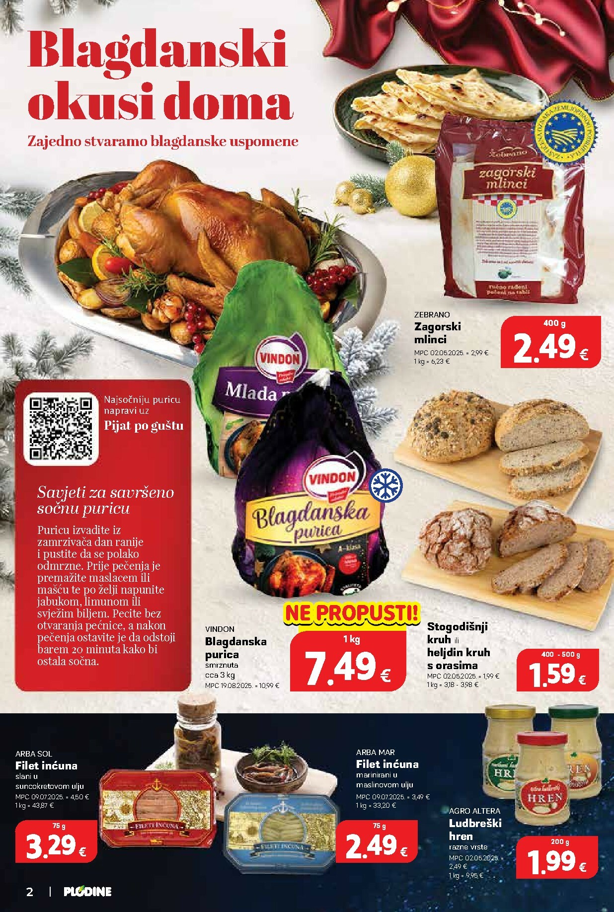 plodine - Prelistajte katalog Plodine - Blagdanske delicije, vrijedi od 26.11. do 31.12. - page: 2