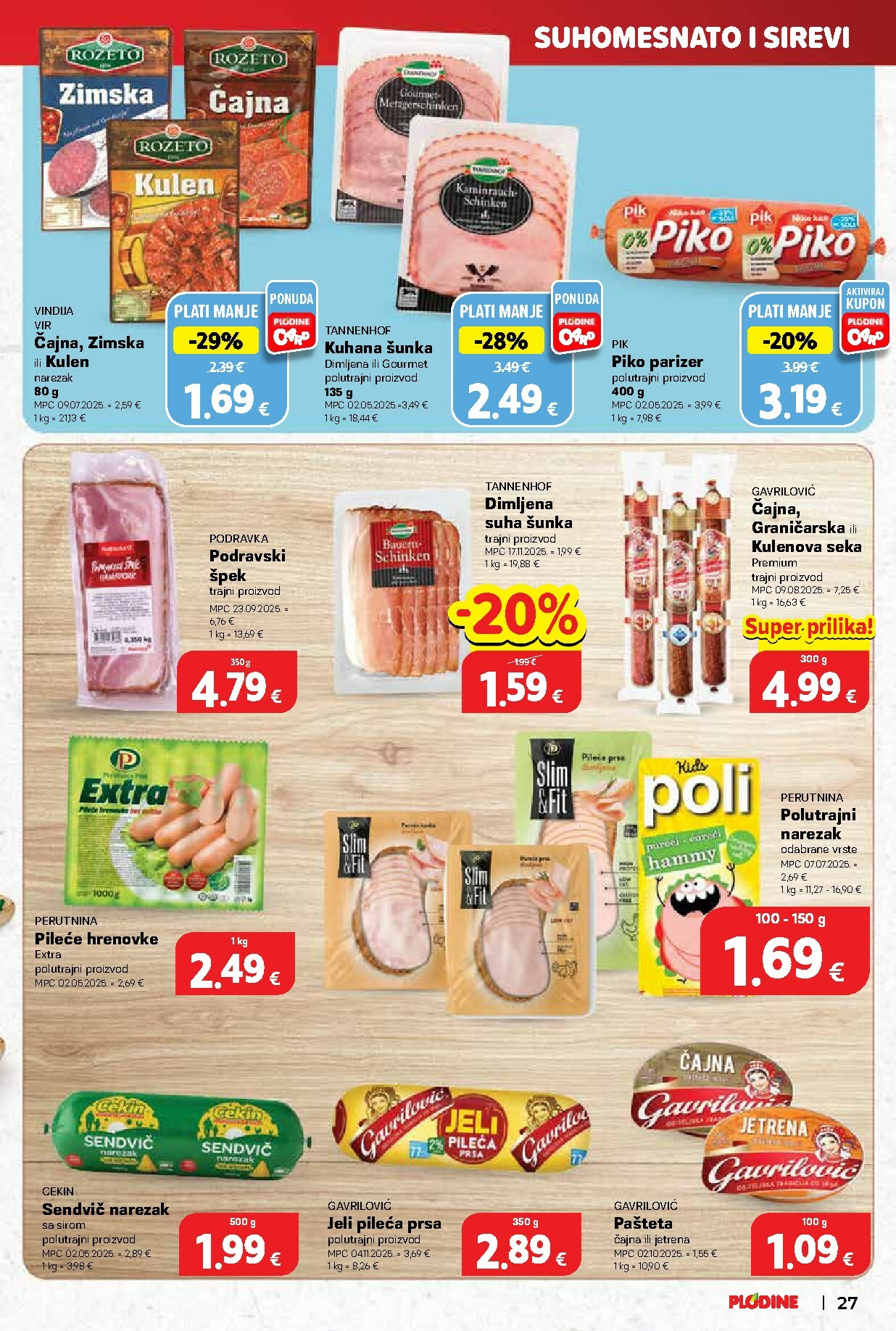 plodine - Prelistajte katalog Plodine, vrijedi od 26.11. do 02.12. - page: 27