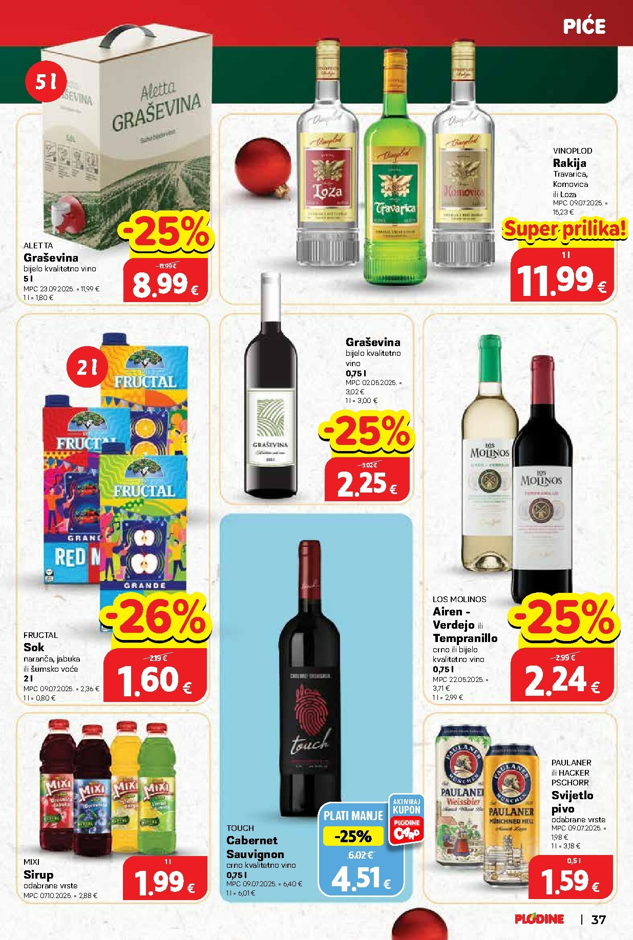 plodine - Prelistajte katalog Plodine, vrijedi od 03.12. do 09.12. - page: 37