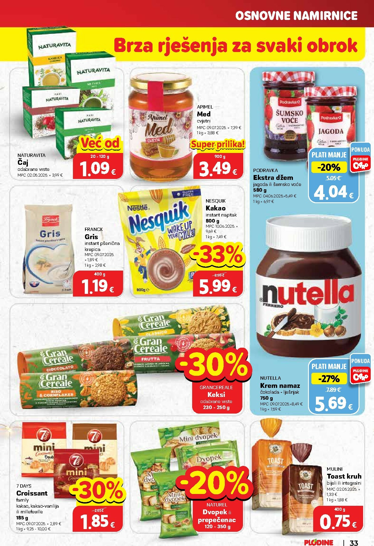 plodine - Prelistajte katalog Plodine, vrijedi od 10.12. do 16.12. - page: 33