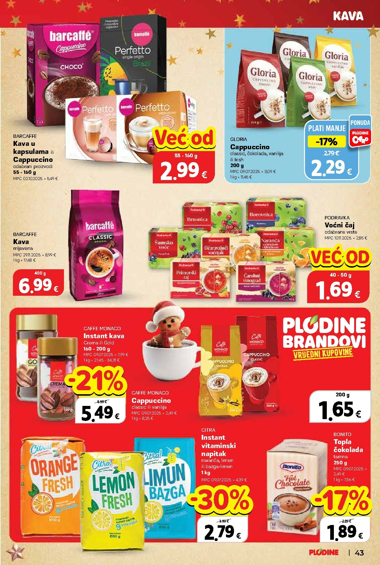 plodine - Prelistajte katalog Plodine, vrijedi od 17.12. do 24.12. - page: 43