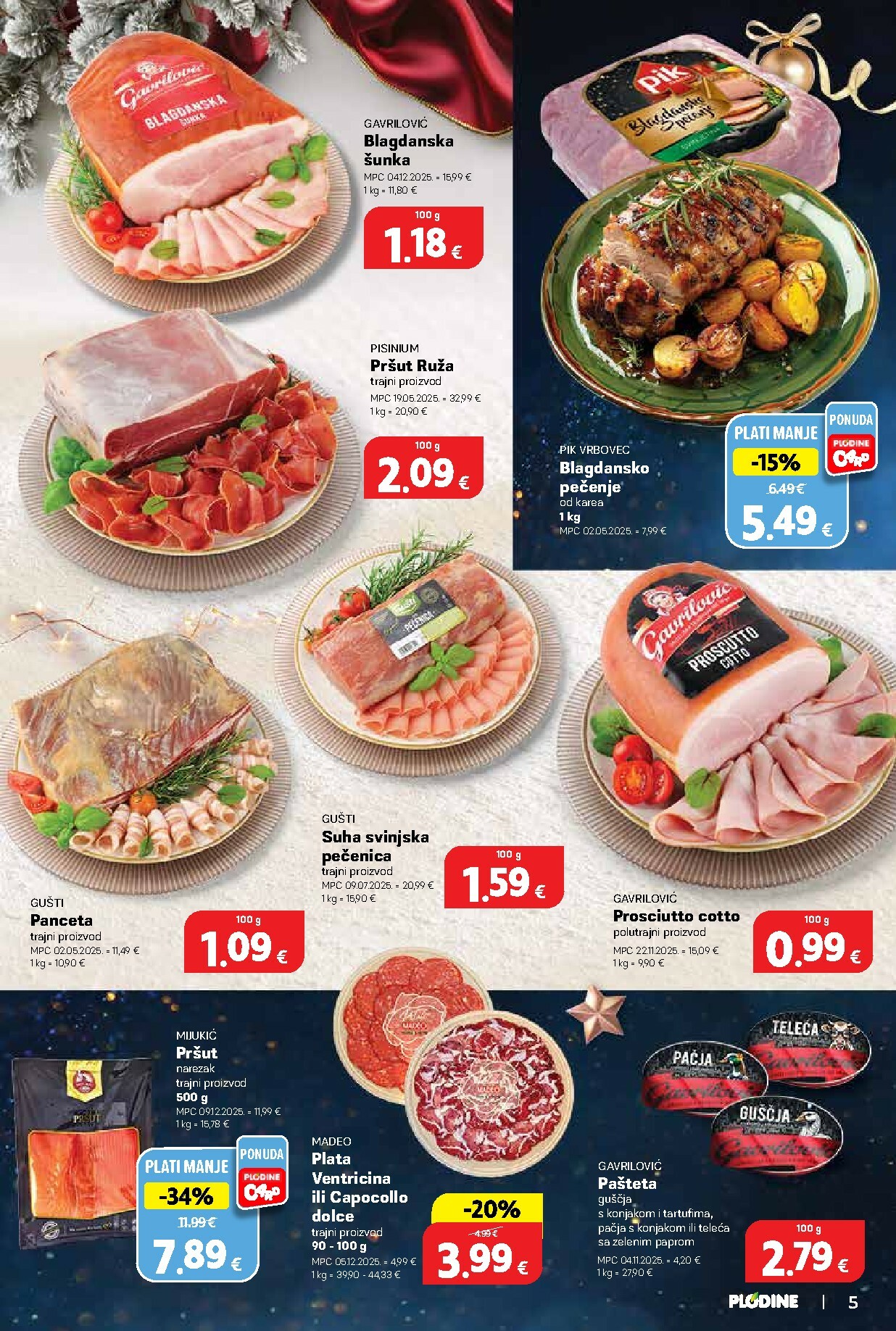 plodine - Prelistajte katalog Plodine, vrijedi od 17.12. do 24.12. - page: 5