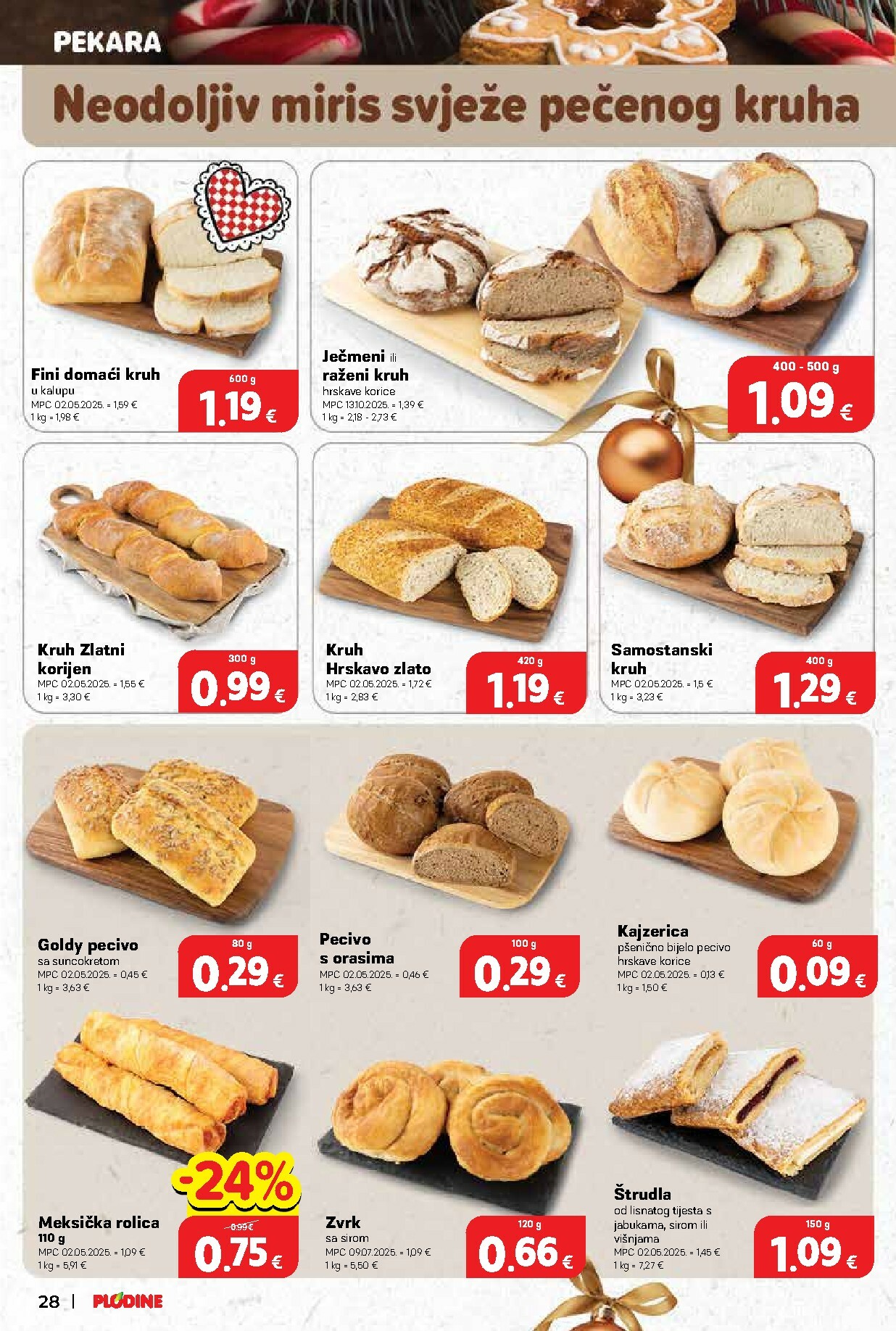plodine - Prelistajte katalog Plodine, vrijedi od 17.12. do 24.12. - page: 28