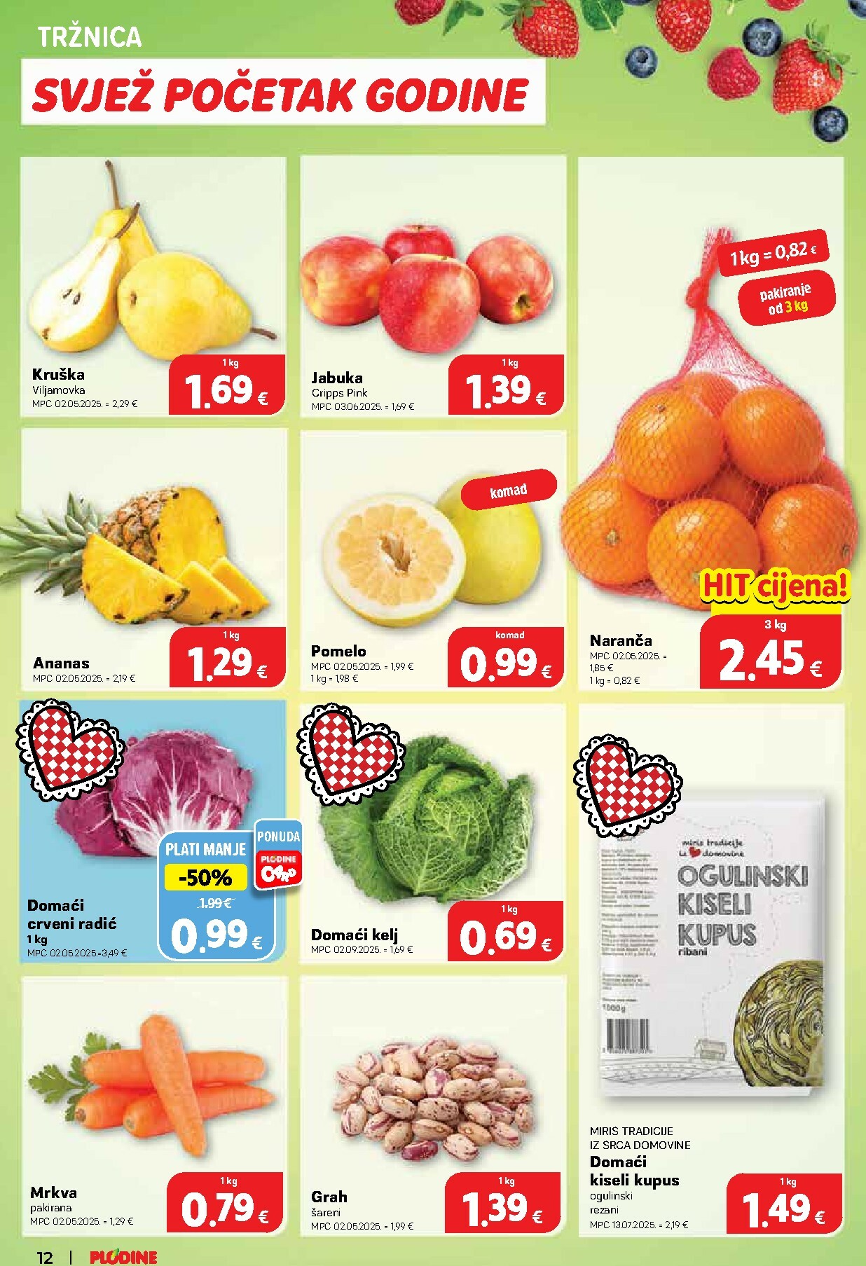 plodine - Prelistajte katalog Plodine, vrijedi od 02.01. do 05.01. - page: 12