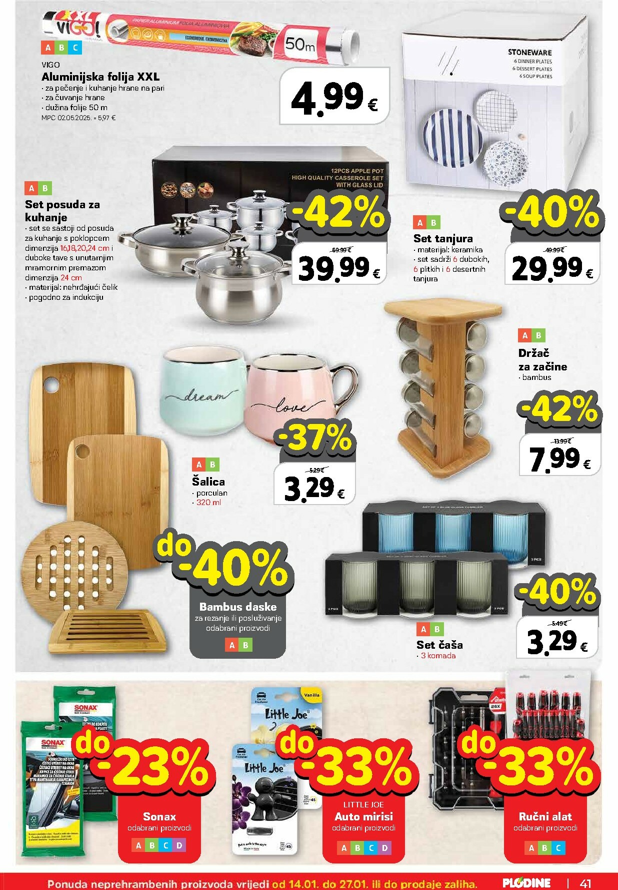 plodine - Prelistajte katalog Plodine, vrijedi od 14.01. do 20.01. - page: 41