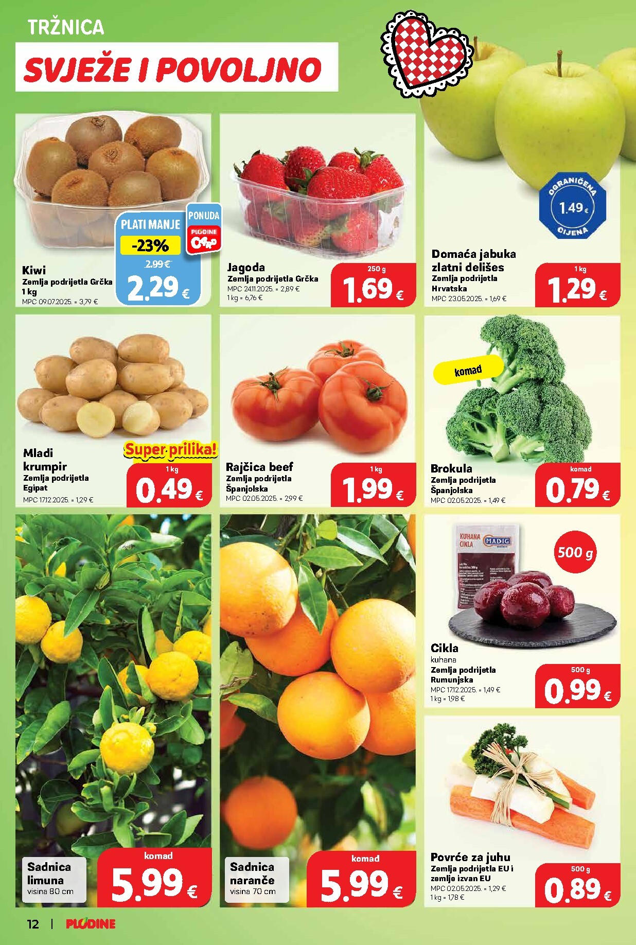 plodine - Prelistajte katalog Plodine, vrijedi od 25.02.2026 do 03.03.2026 - page: 12