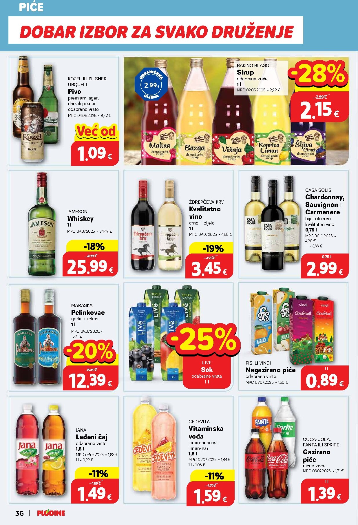 plodine - Prelistajte katalog Plodine, vrijedi od 11.03.2026 do 17.03.2026 - page: 36