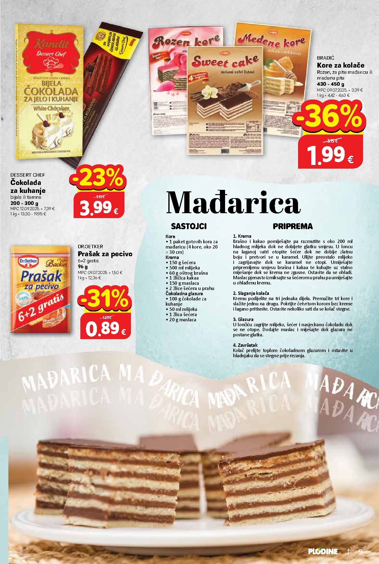 plodine - Prelistajte katalog Plodine - Slatka tradicija, vrijedi od 18.03.2026 do 04.04.2026 - page: 9