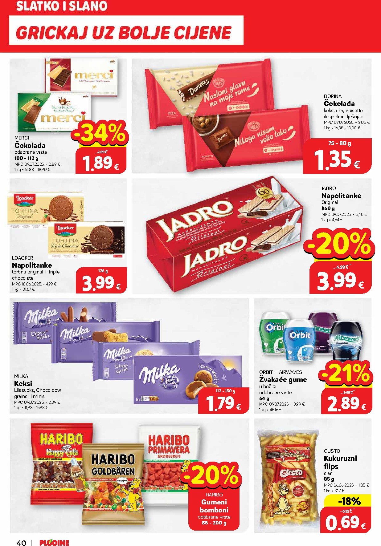 plodine - Prelistajte katalog Plodine, vrijedi od 18.03.2026 do 24.03.2026 - page: 40