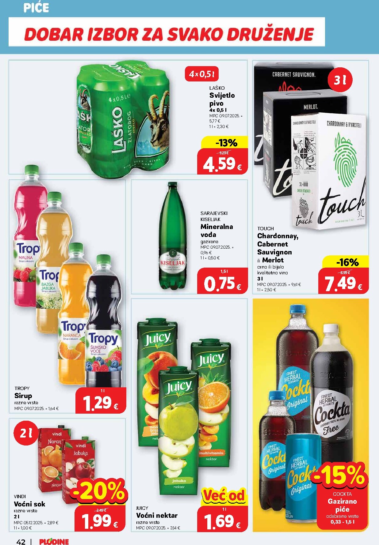 plodine - Prelistajte katalog Plodine, vrijedi od 18.03.2026 do 24.03.2026 - page: 42