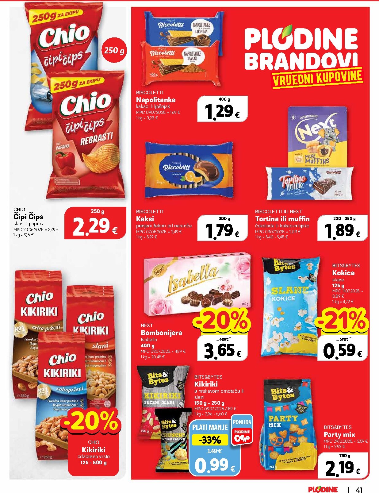 plodine - Prelistajte katalog Plodine, vrijedi od 18.03.2026 do 24.03.2026 - page: 41
