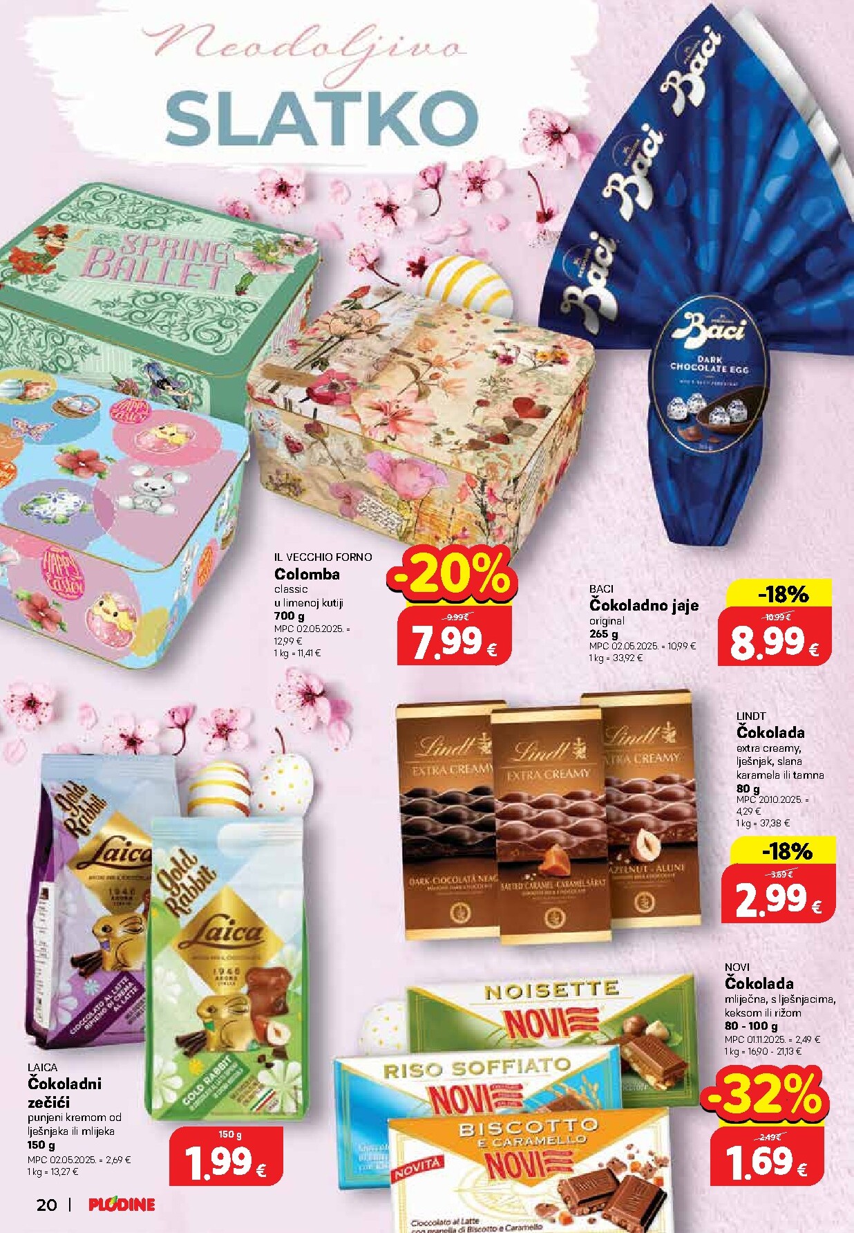 plodine - Prelistajte katalog Plodine - Uskrs Delicije, vrijedi od 18.03.2026 do 04.04.2026 - page: 20