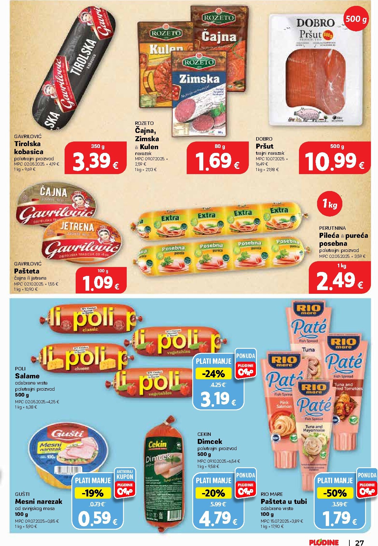 plodine - Prelistajte katalog Plodine, vrijedi od 25.03.2026 do 31.03.2026 - page: 27