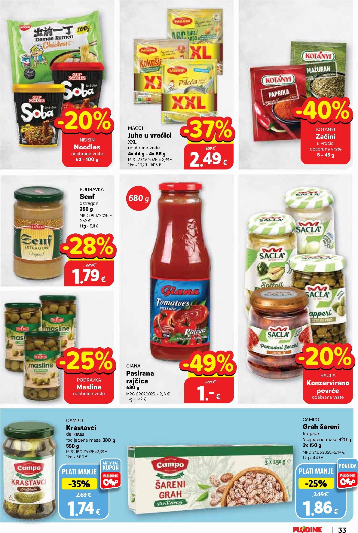 plodine - Prelistajte katalog Plodine, vrijedi od 25.03.2026 do 31.03.2026 - page: 33