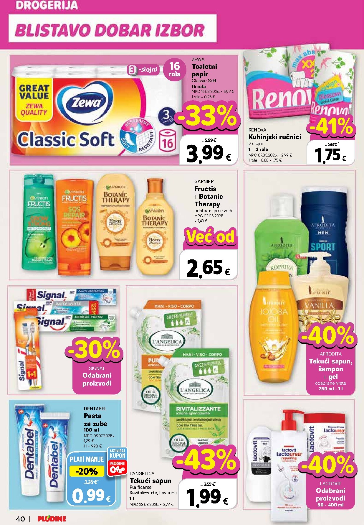 plodine - Prelistajte katalog Plodine, vrijedi od 25.03.2026 do 31.03.2026 - page: 40