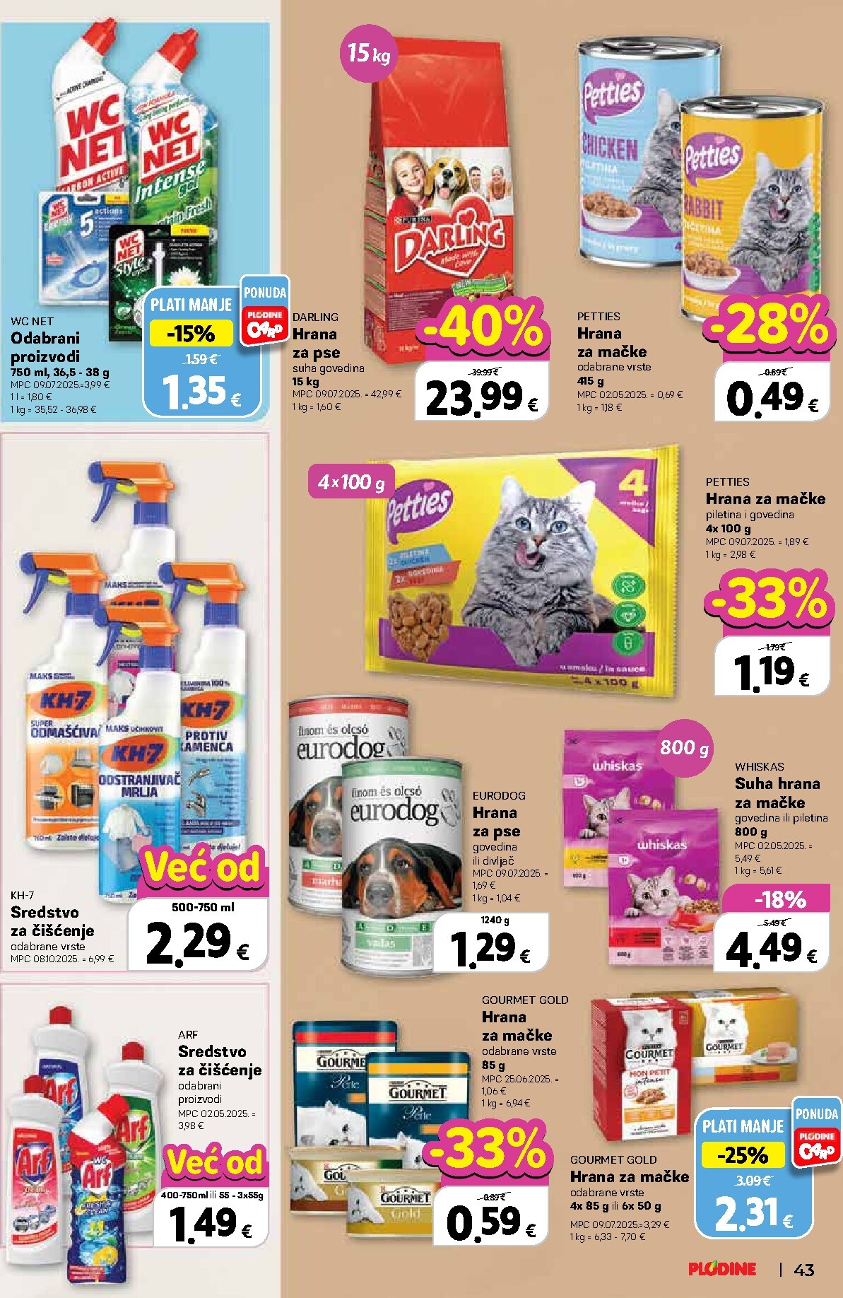 plodine - Prelistajte katalog Plodine, vrijedi od 25.03.2026 do 31.03.2026 - page: 43