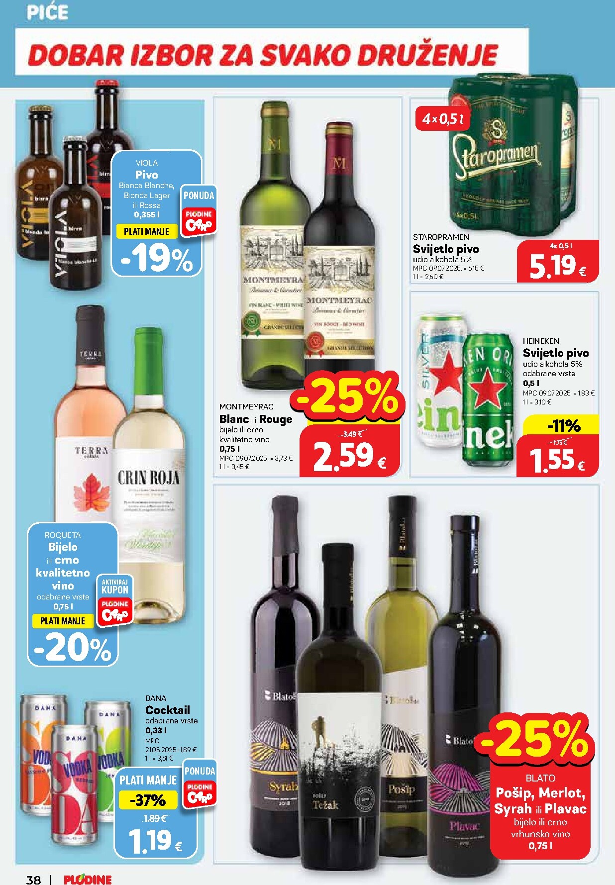 plodine - Prelistajte katalog Plodine, vrijedi od 25.03.2026 do 31.03.2026 - page: 38