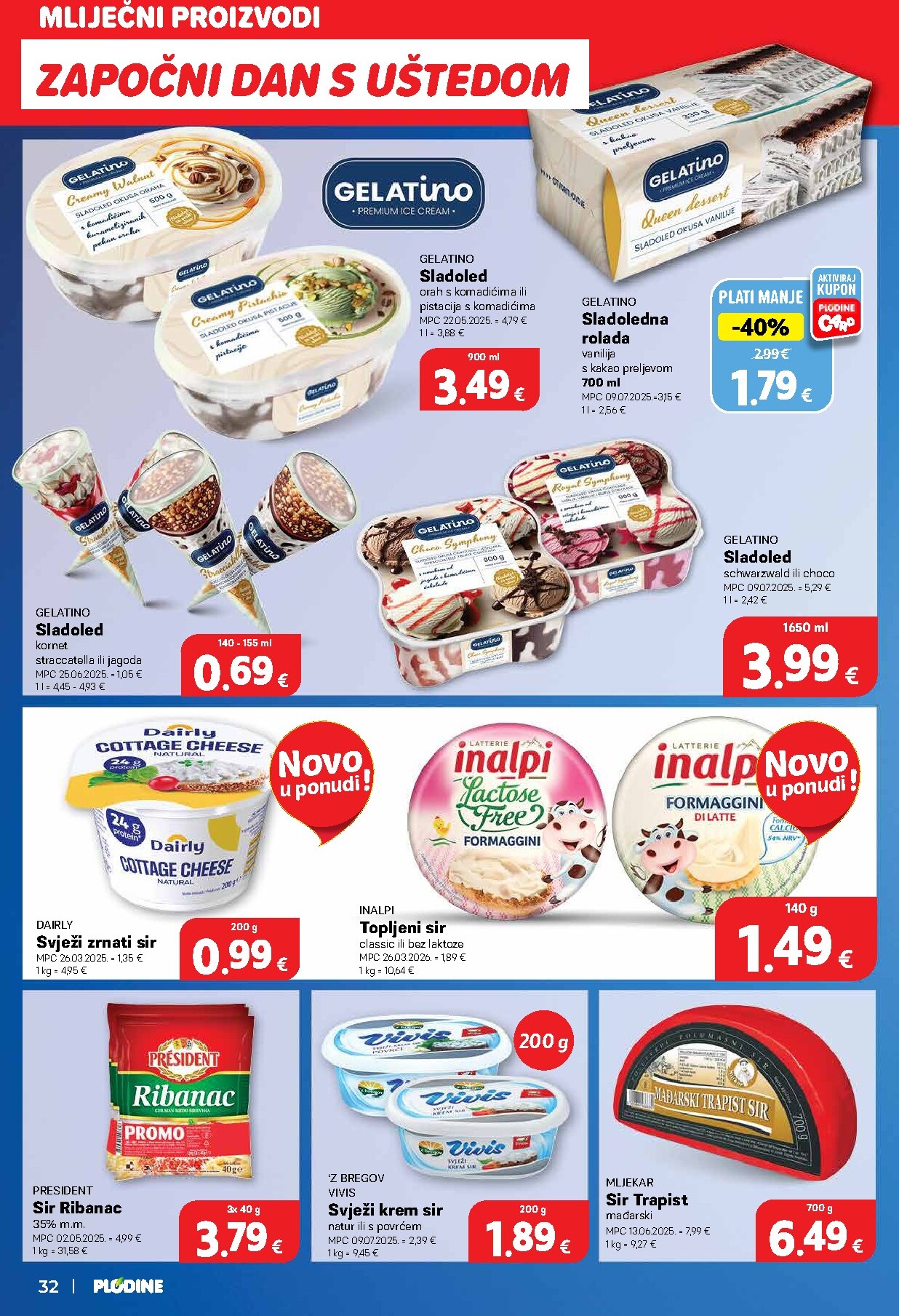 plodine - Prelistajte katalog Plodine, vrijedi od 01.04.2026 do 07.04.2026 - page: 40